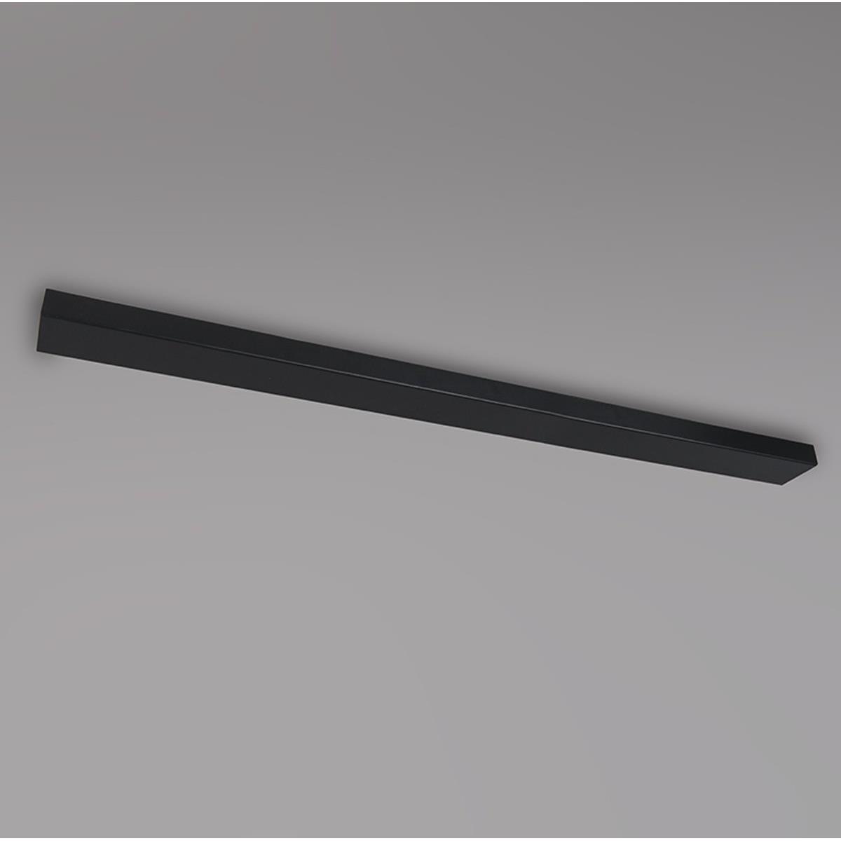 Ylumen Plafondplaat 125 x 8 cm - zonder gaten - zwart