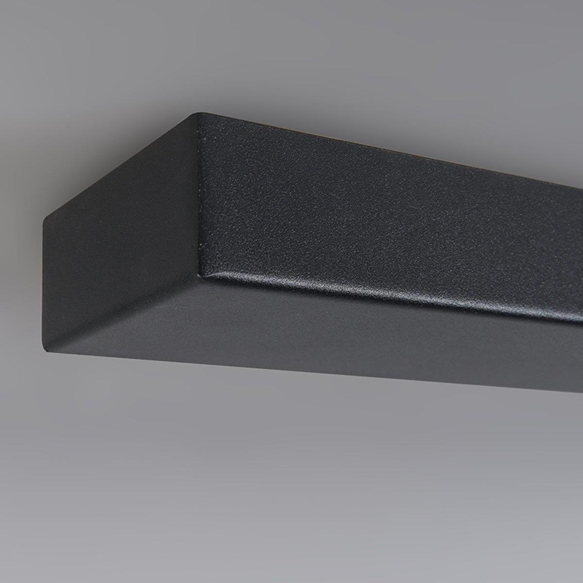 Ylumen Plafondplaat 125 x 8 cm - zonder gaten - zwart