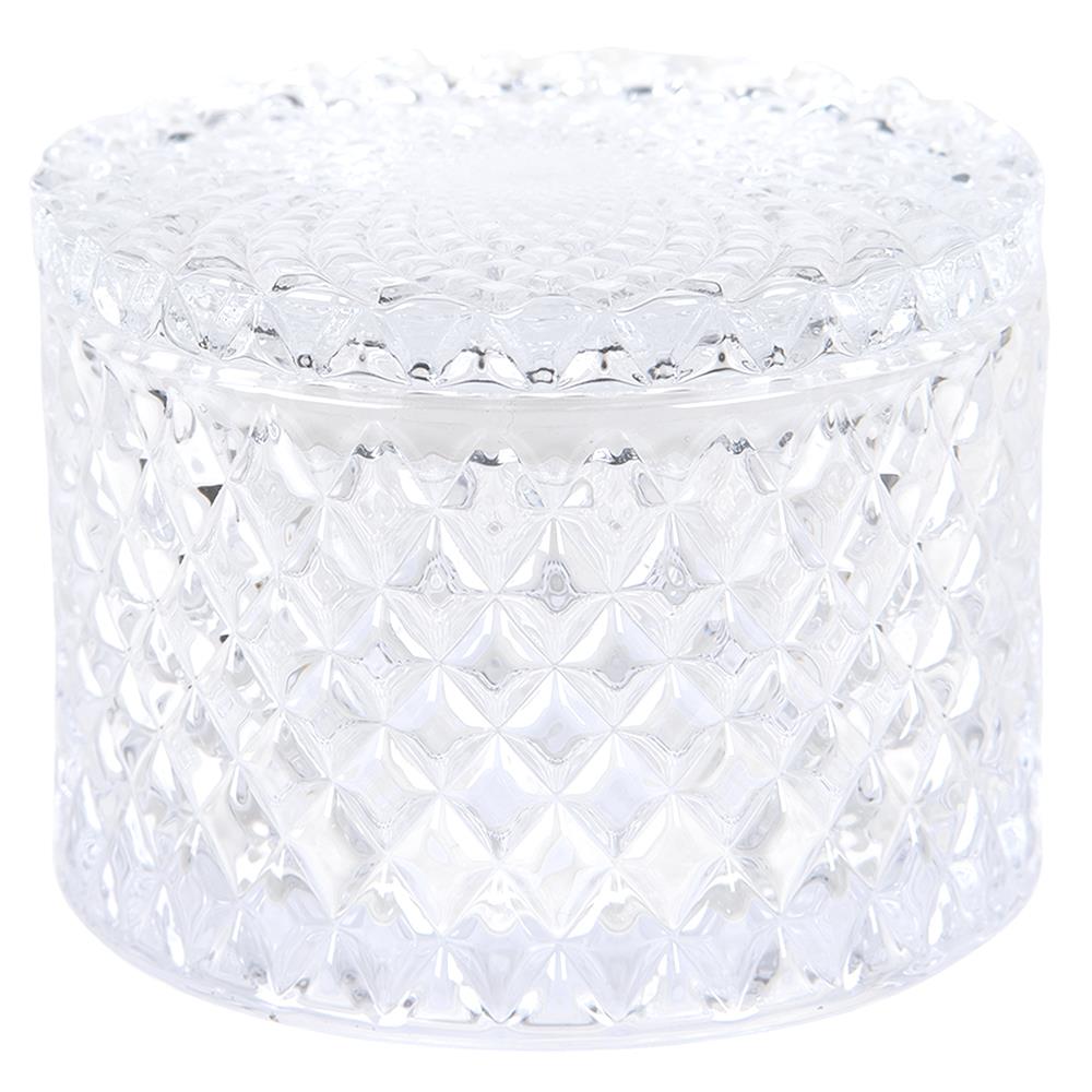 Clayre & Eef Glazen potje  Ø 11x8 cm Glas Rond Potje