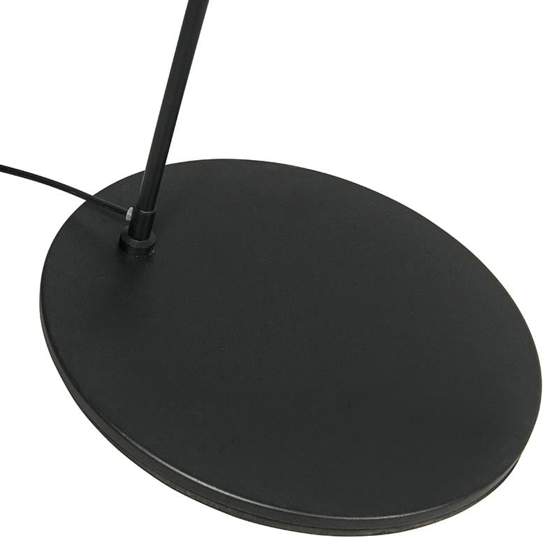 QAZQA Smart moderne booglamp zwart incl. A60 Wifi - Vinossa