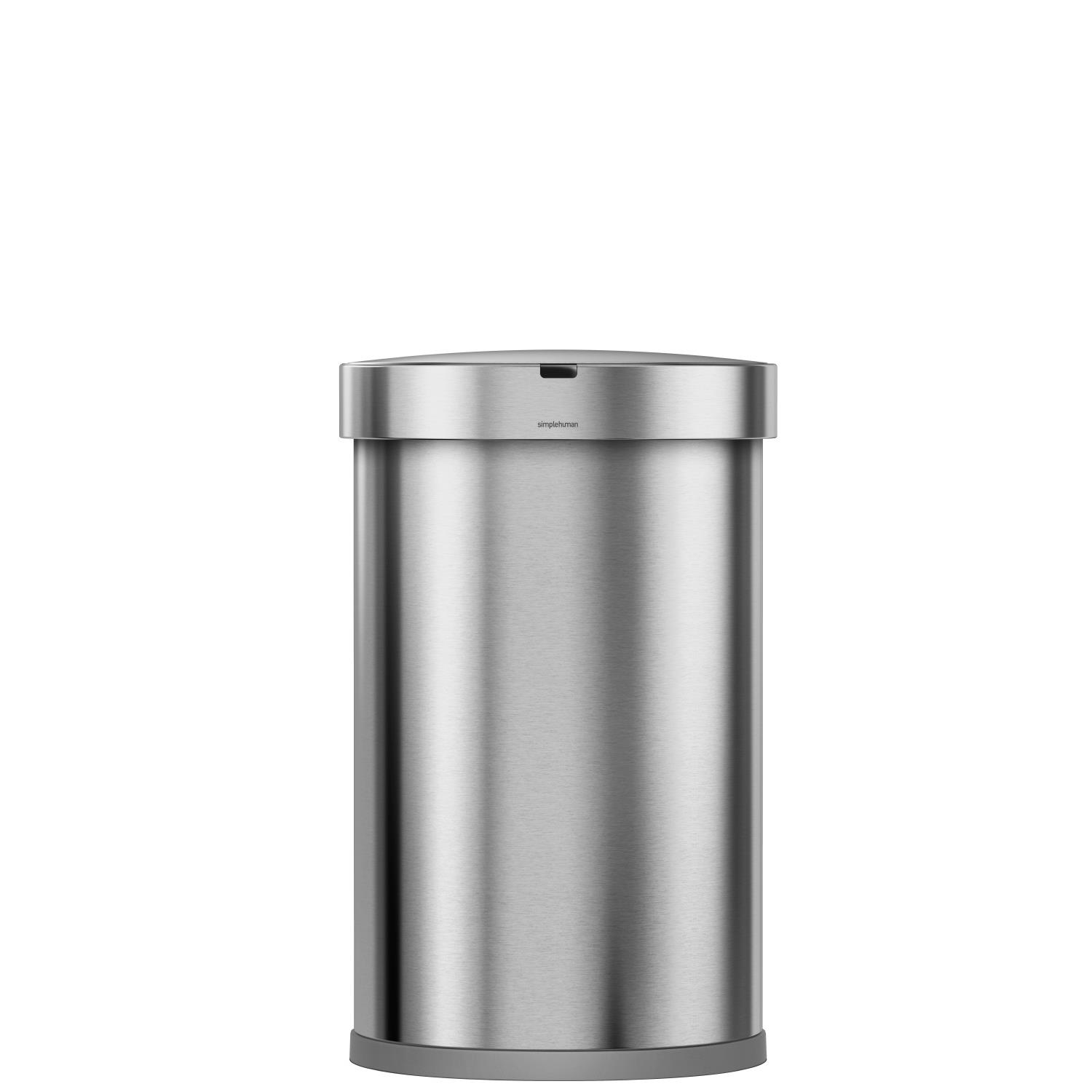Simplehuman Semi-Round Liner Pocket Sensor Afvalemmer 45 Liter