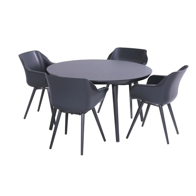 Hartman Sophie Studio HPL Tuintafel Ø 128 cm - Antraciet