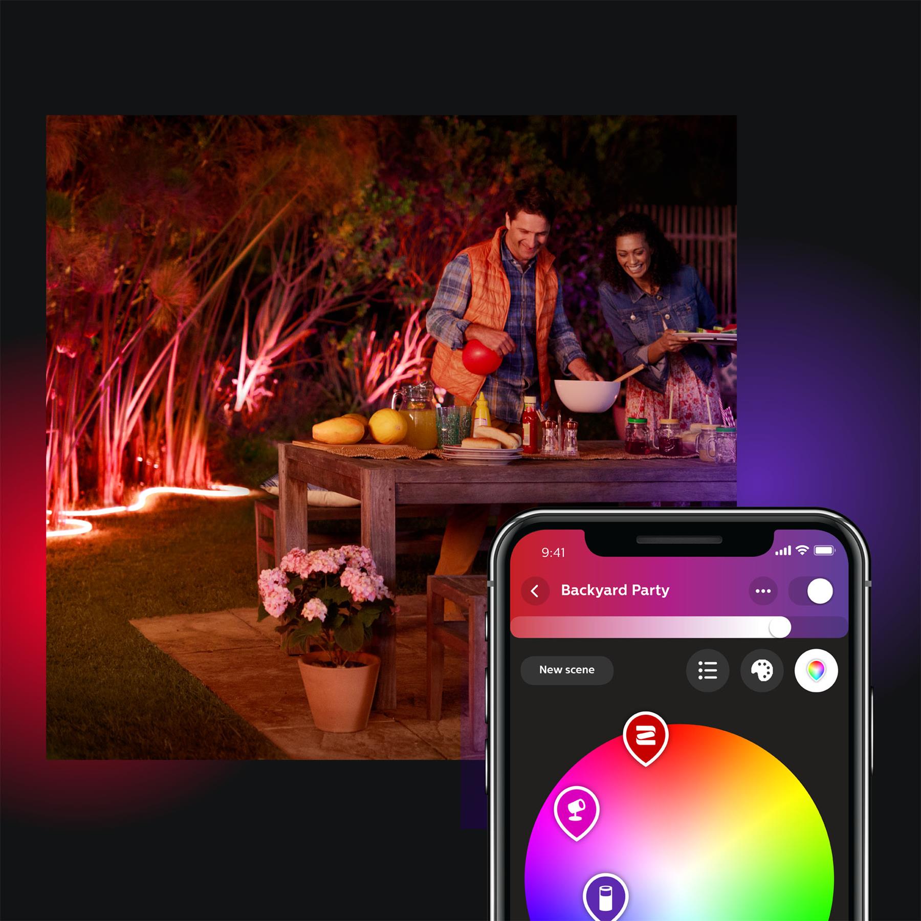 Philips Hue White & Color Ambiance Outdoor Lightstrip 5m