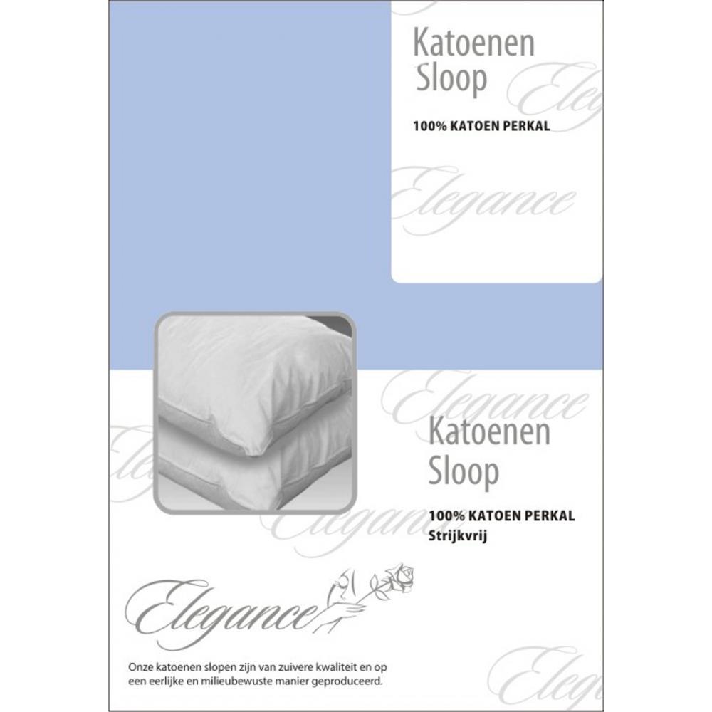 Elegance Kussensloop Hotelsluiting Percal Katoen licht blauw