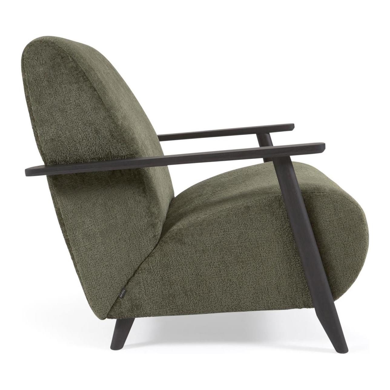 Kave Home Meghan Fauteuil - Groen (wengé)