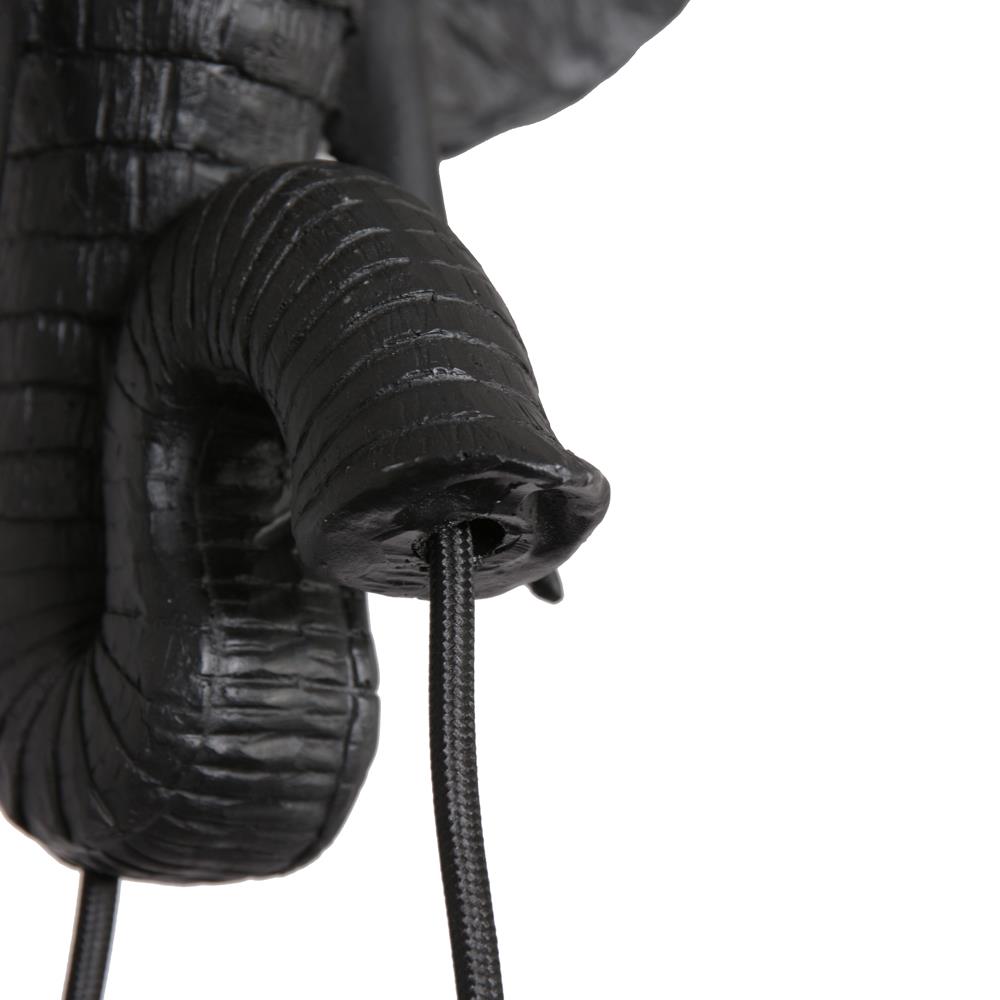 Light & Living Light&living Wandlamp 35x13x36 cm ELEPHANT mat zwart