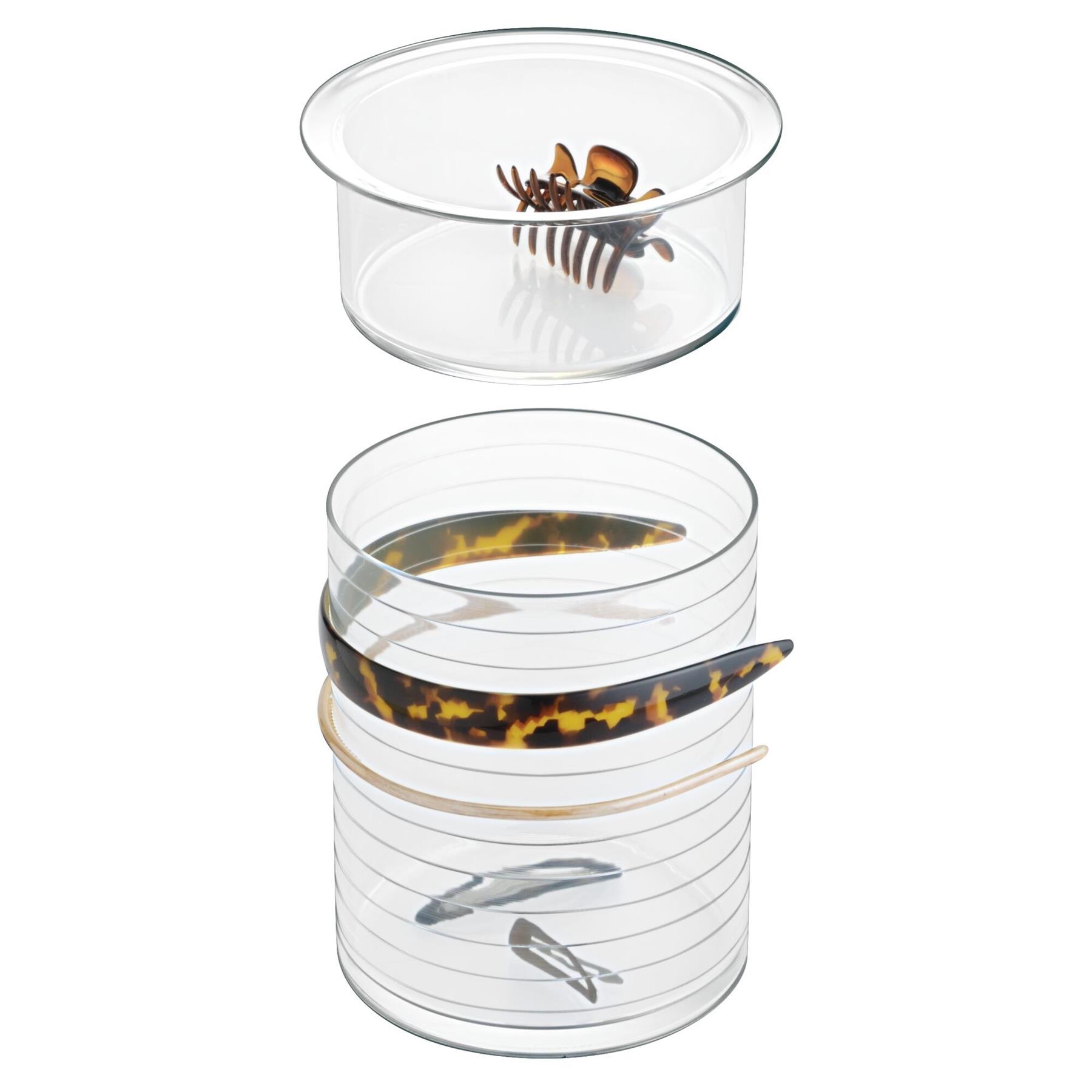 iDesign - Haaraccessoires Houder, Organizer, Rond, 15.2 x 17.8 cm, Tra