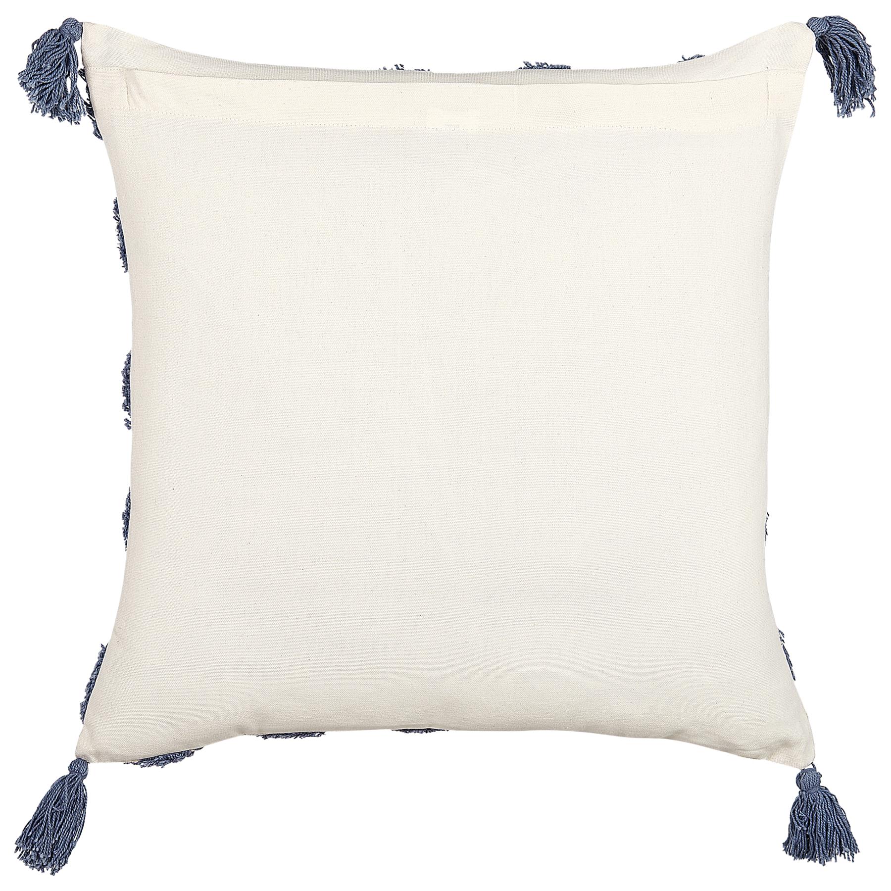 Beliani-JACARANDA -Sierkussen set van 2-Blauw-45 x 45 cm-Katoen