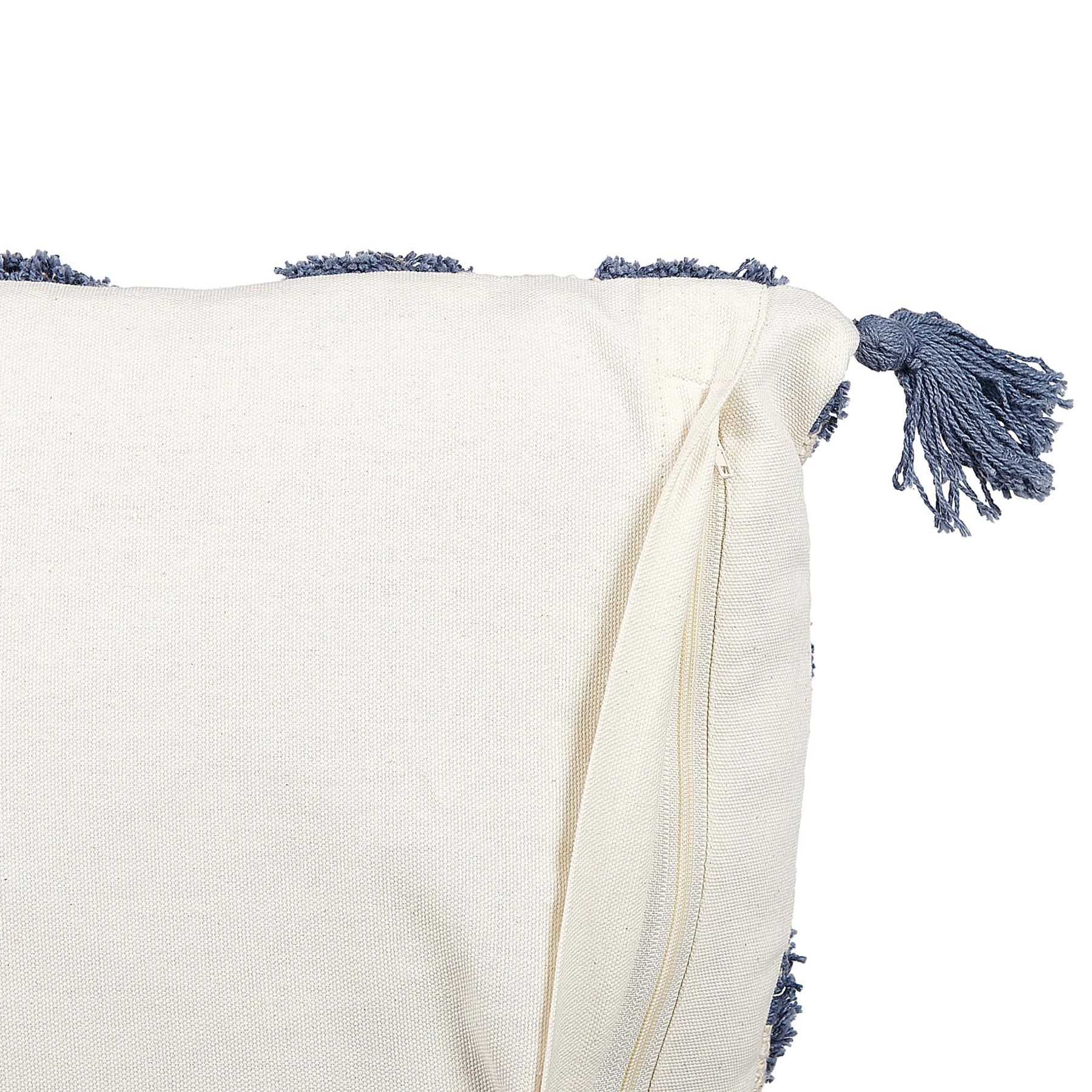 Beliani-JACARANDA -Sierkussen set van 2-Blauw-45 x 45 cm-Katoen