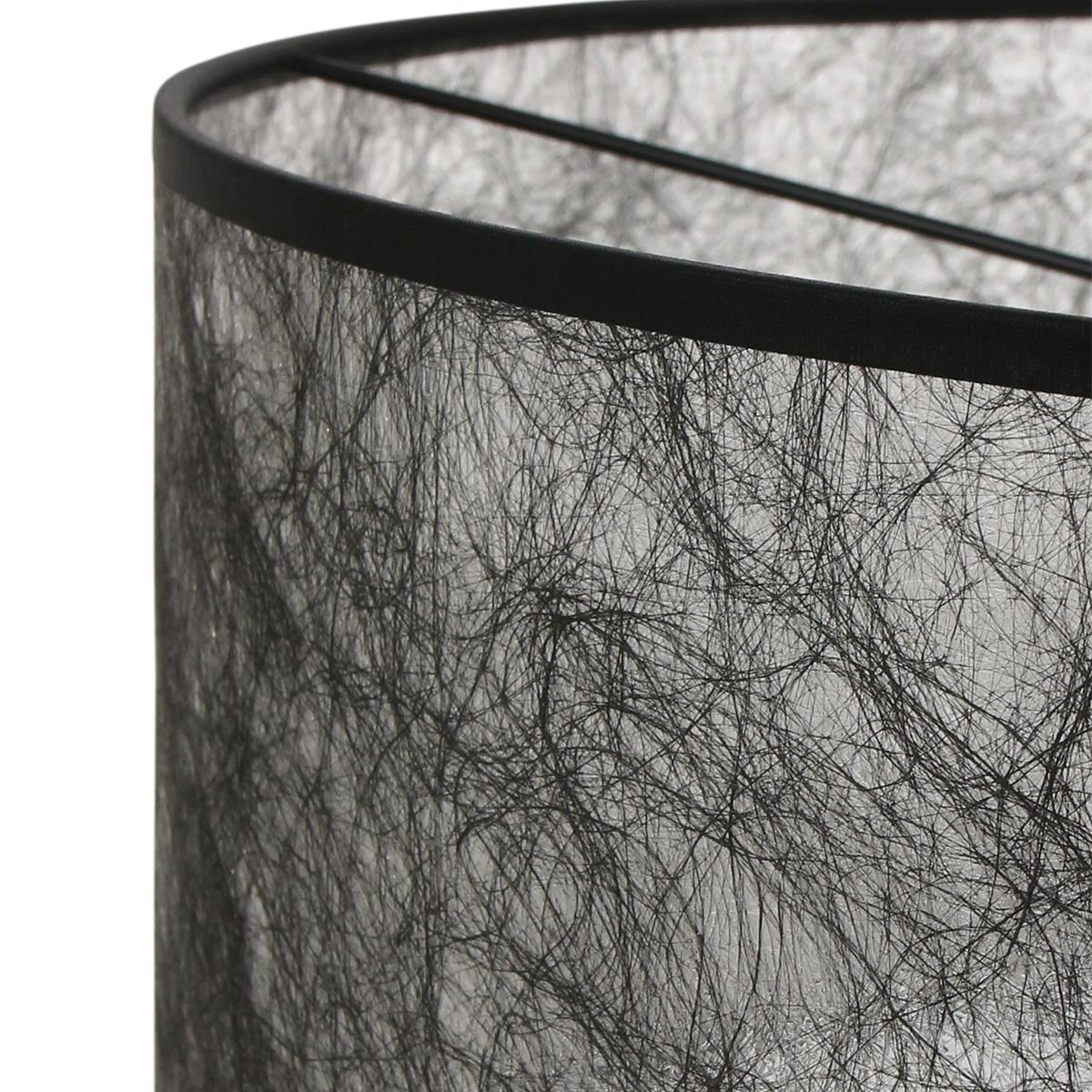 Steinhauer - kap - Shade - zwart - stof - Ø 50cm - E27 - K1066NS