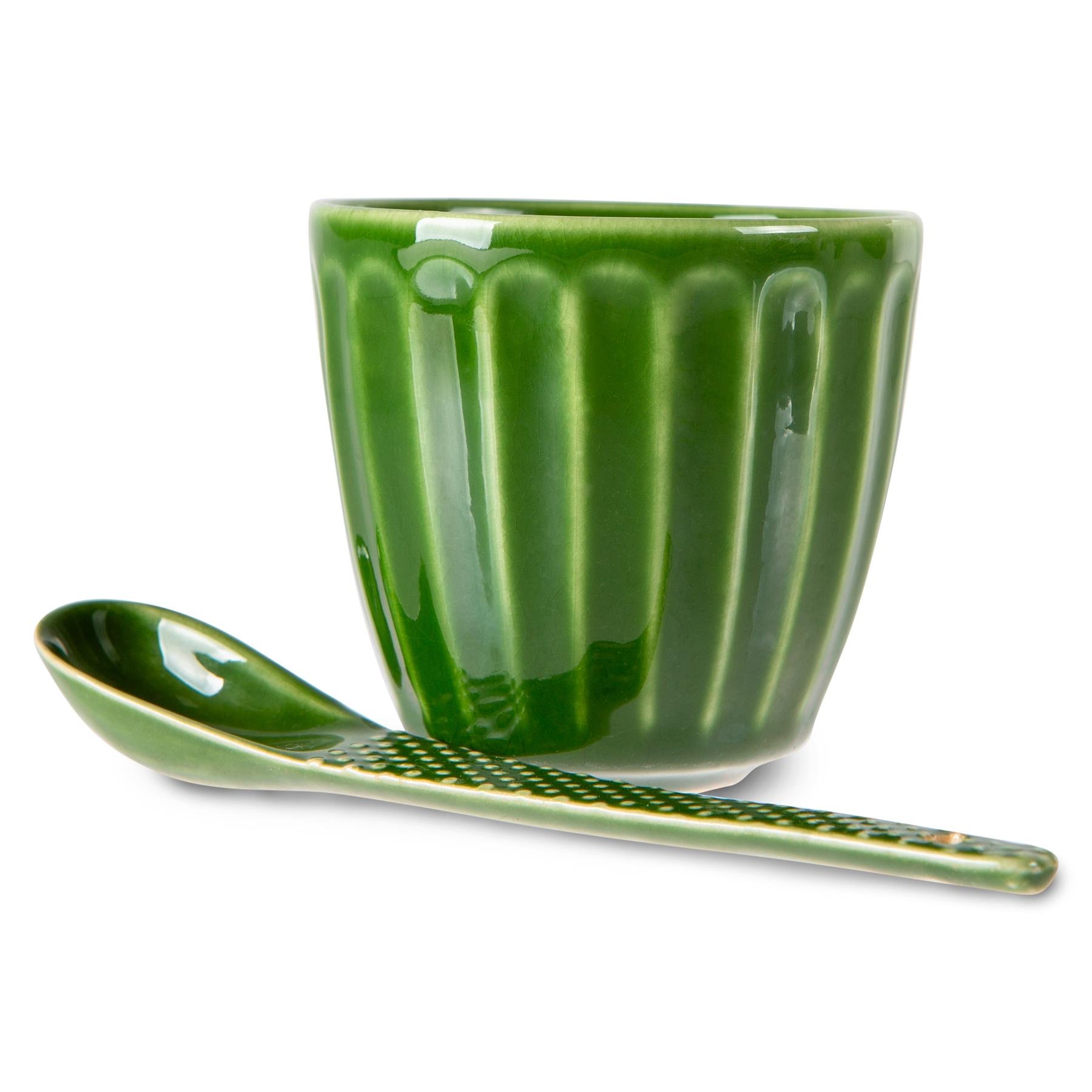 HKliving The Emeralds Mok 0,2 L- Set van 4