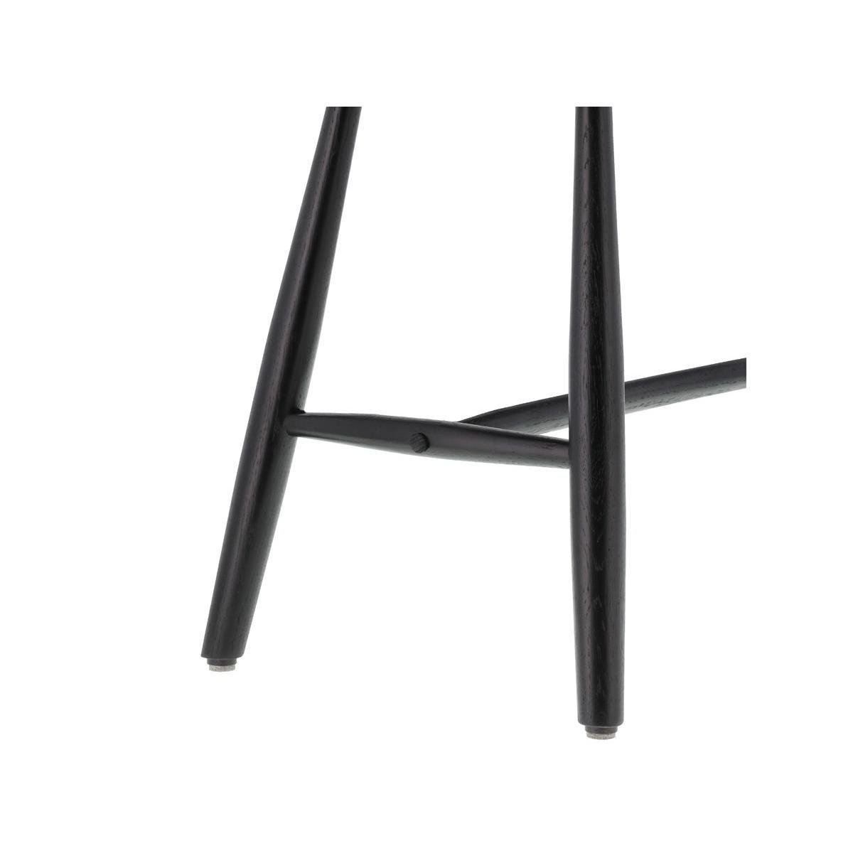 Villa Collection Bast houten bankje zwart - 90 x 45 cm