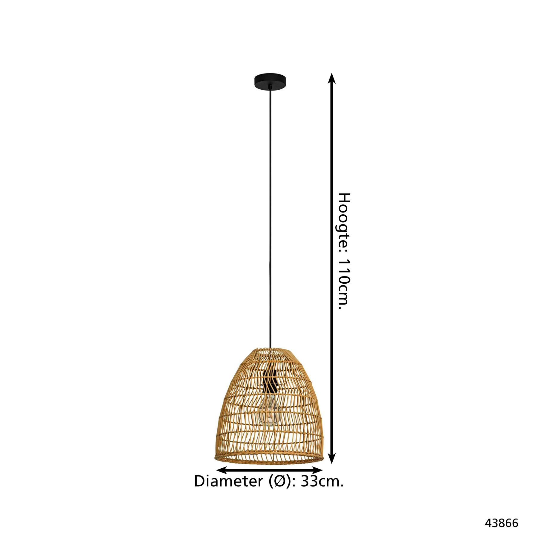 EGLO Ayesgarth Hanglamp Ø 33 cm - Bruin