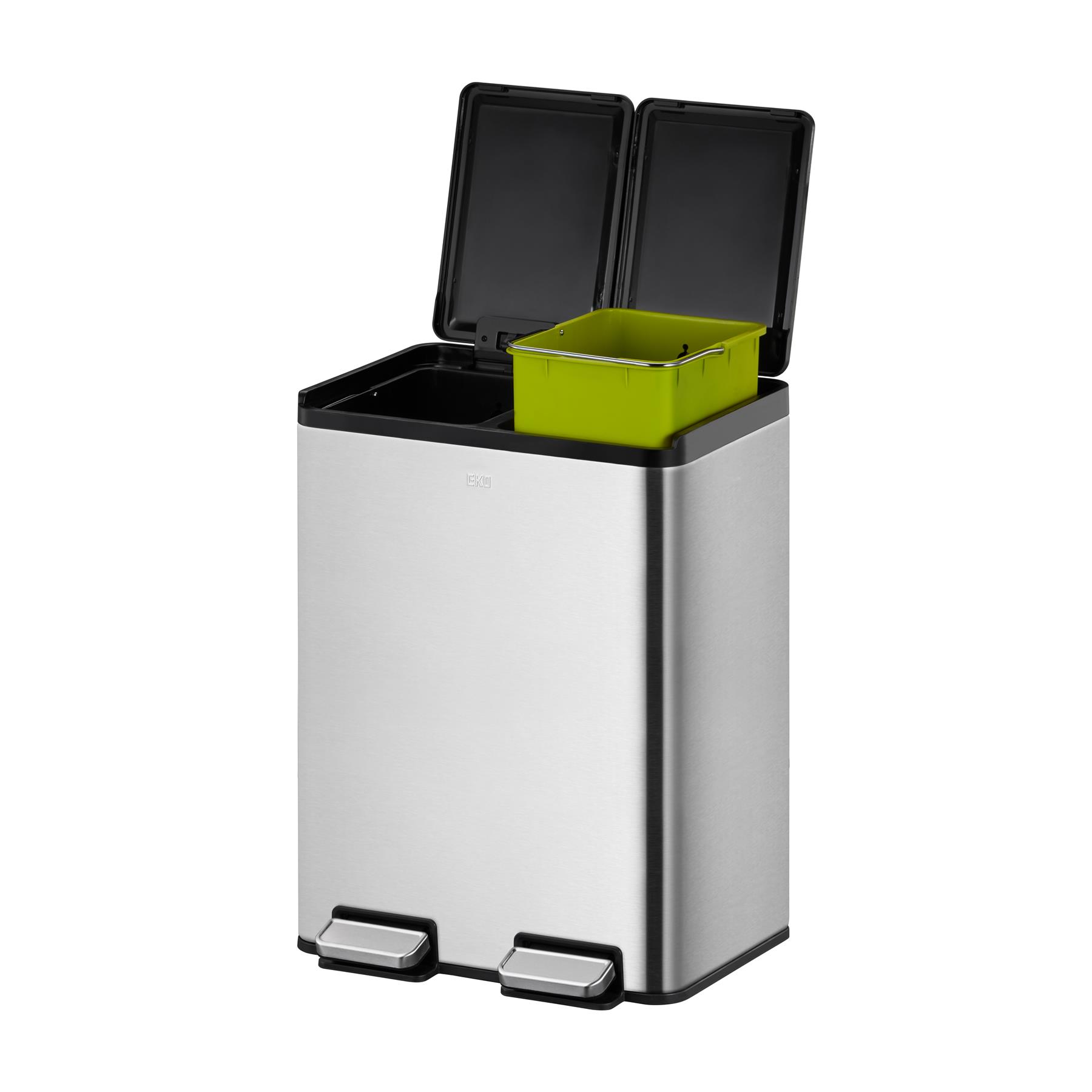 EKO Essential Recycler Pedaalemmer 40 Liter (20+20L) - RVS 