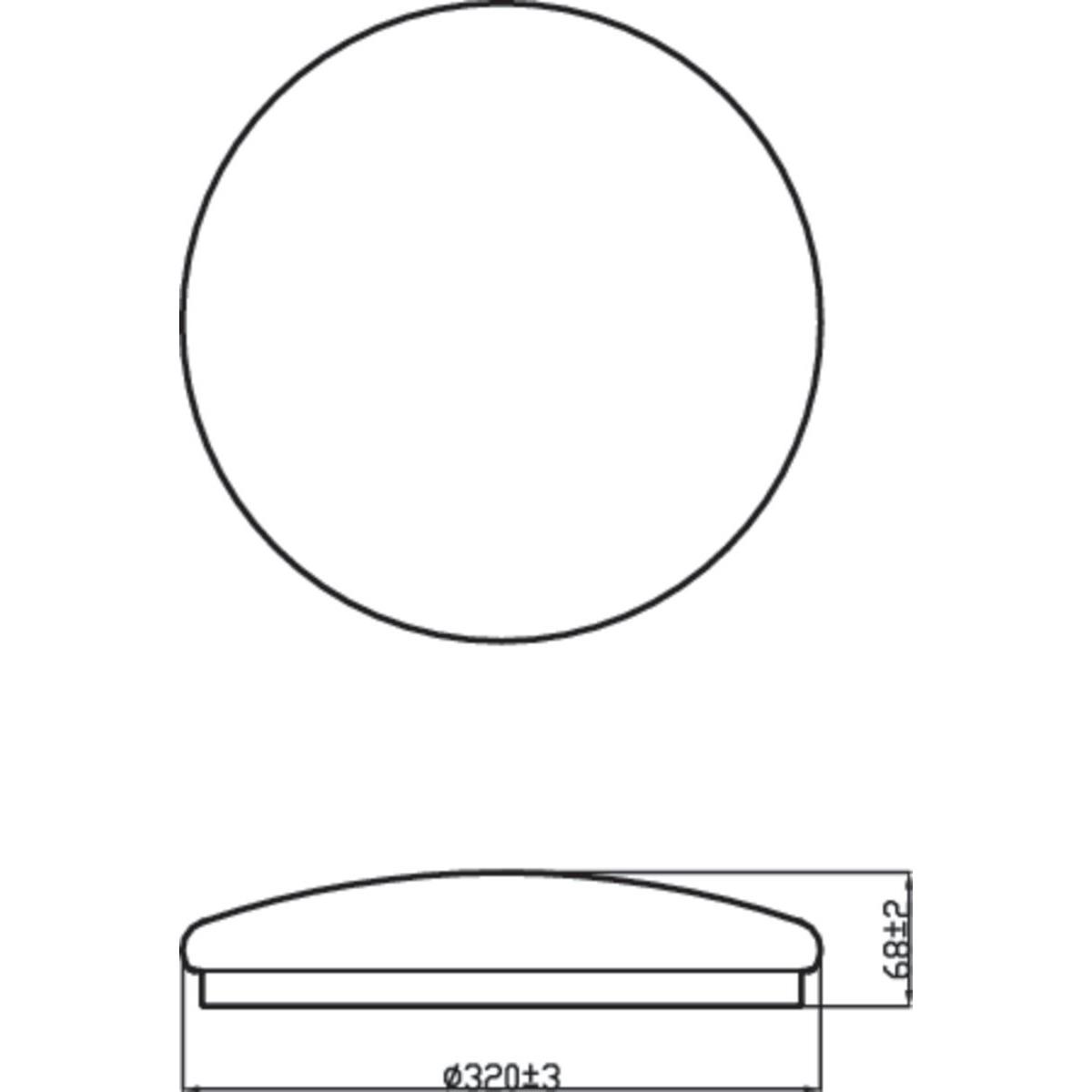 Philips Moire plafonnière - koelwit licht - groot