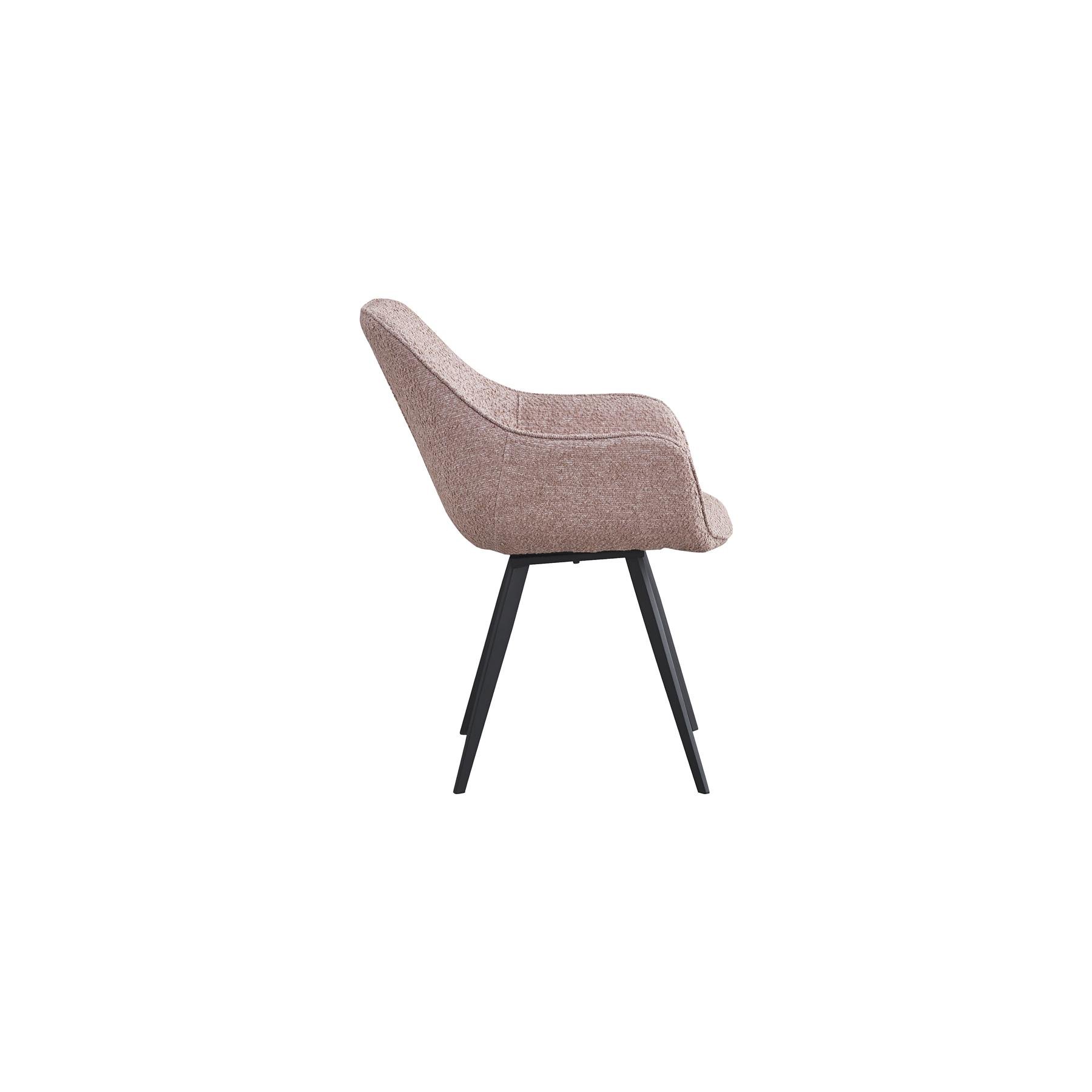 Livingfurn - Luca eetkamerstoel - boucle - roze