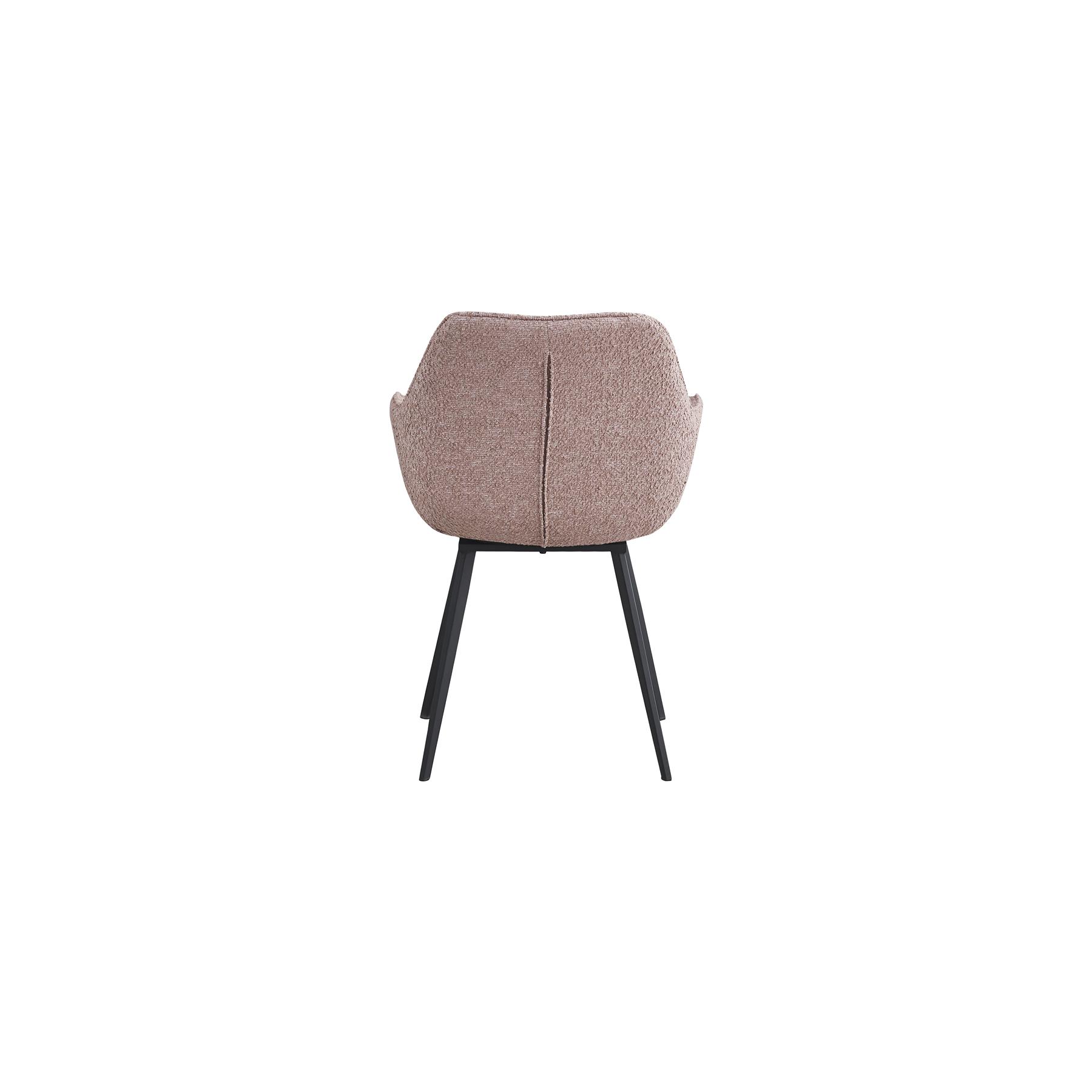 Livingfurn - Luca eetkamerstoel - boucle - roze