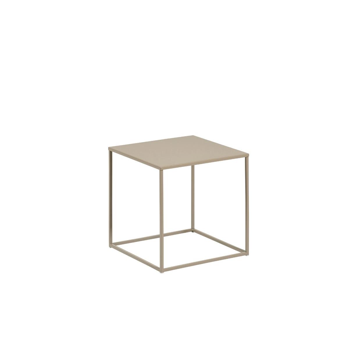 Villa Collection Ank Set van 2 Metalen Bijzettafels - Beige