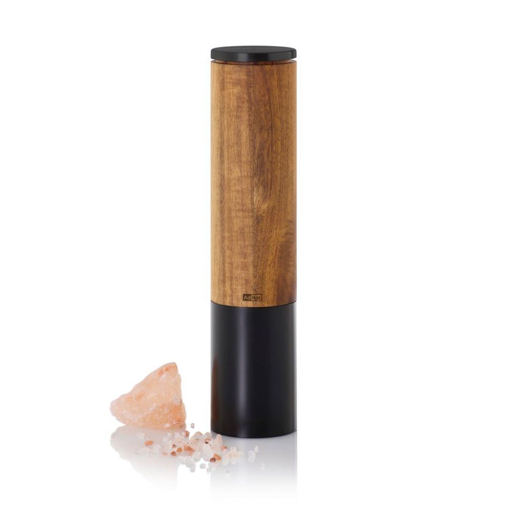 AdHoc - Elektrische peper- of zoutmolen eMill.5, 22 cm, Zwart, Acaciah