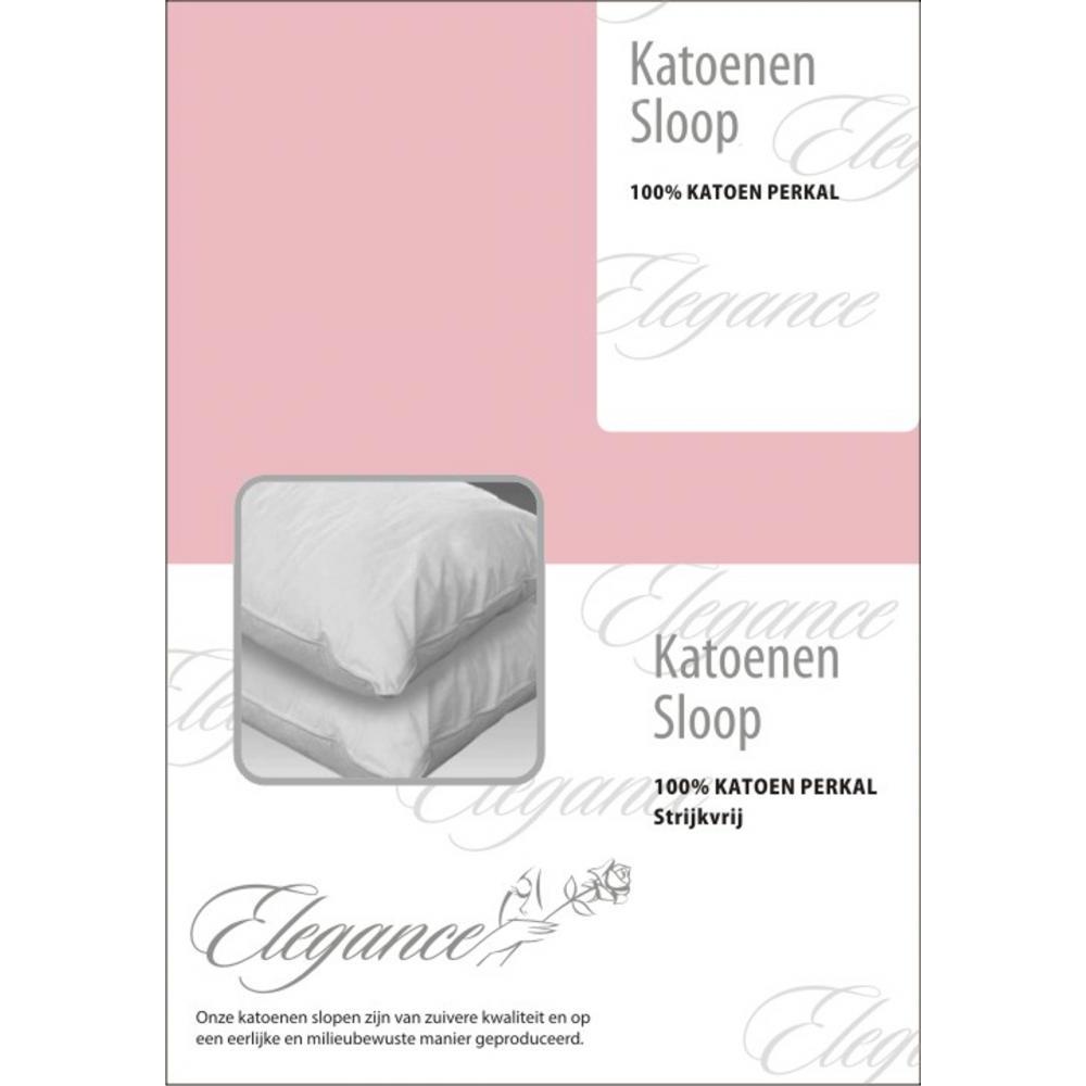 Elegance Kussensloop Hotelsluiting Percal Katoen roze