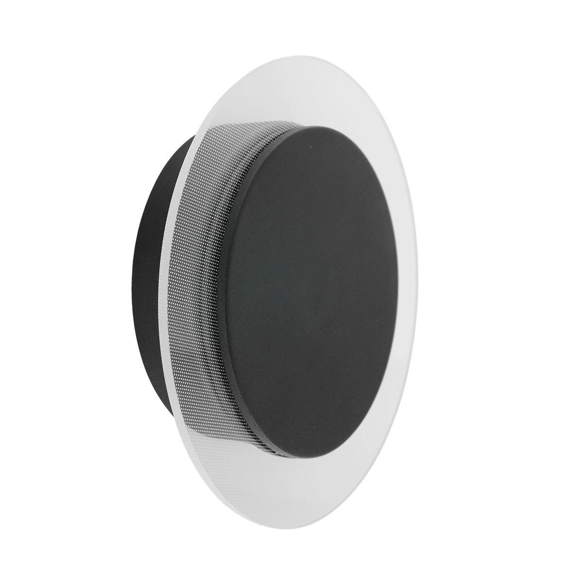 Steinhauer - wandlamp - Lido - zwart - kunststof metaal - Ø 17cm - LED - 2564ZW
