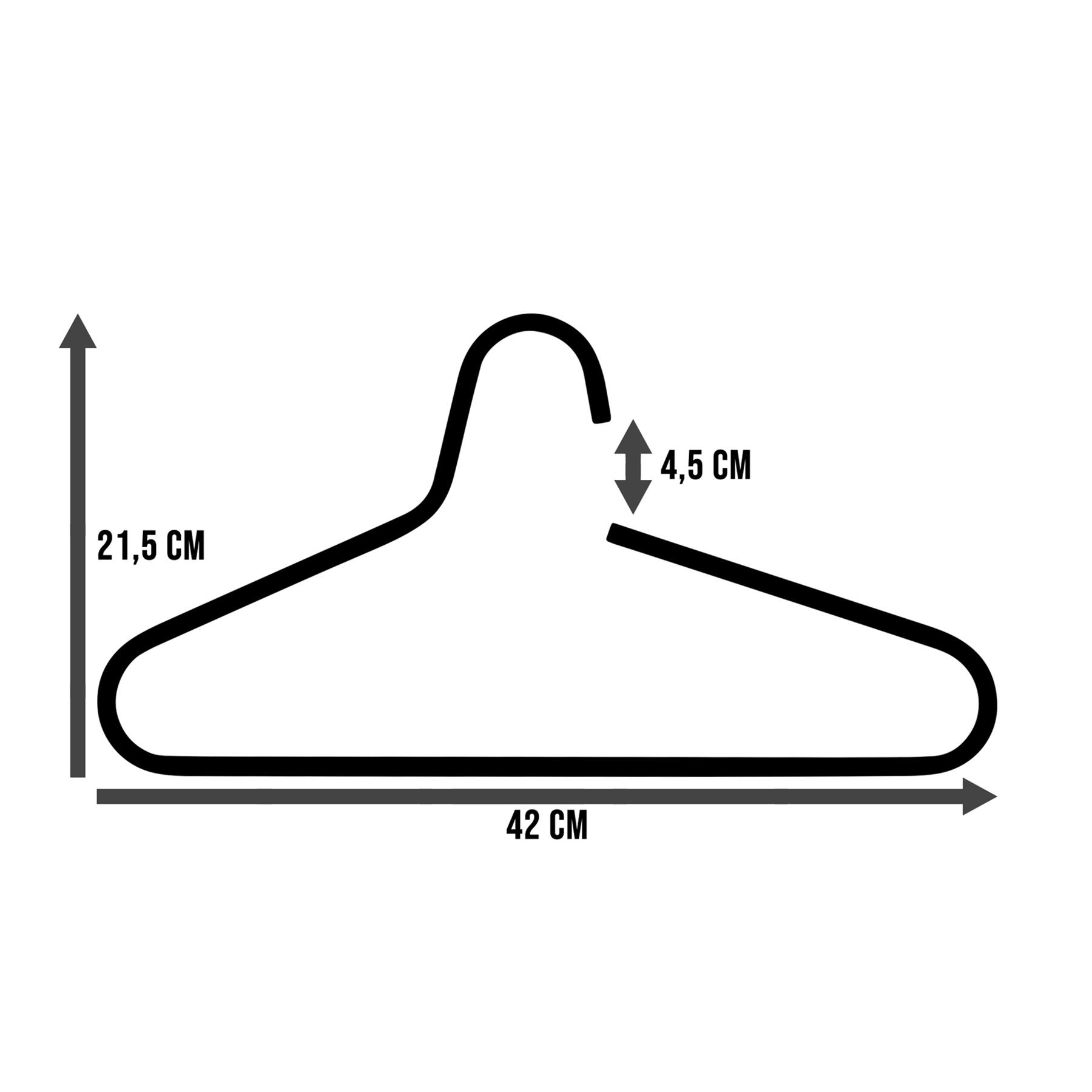 Spinder Design Kledinghanger Victorie - white (set van 5)