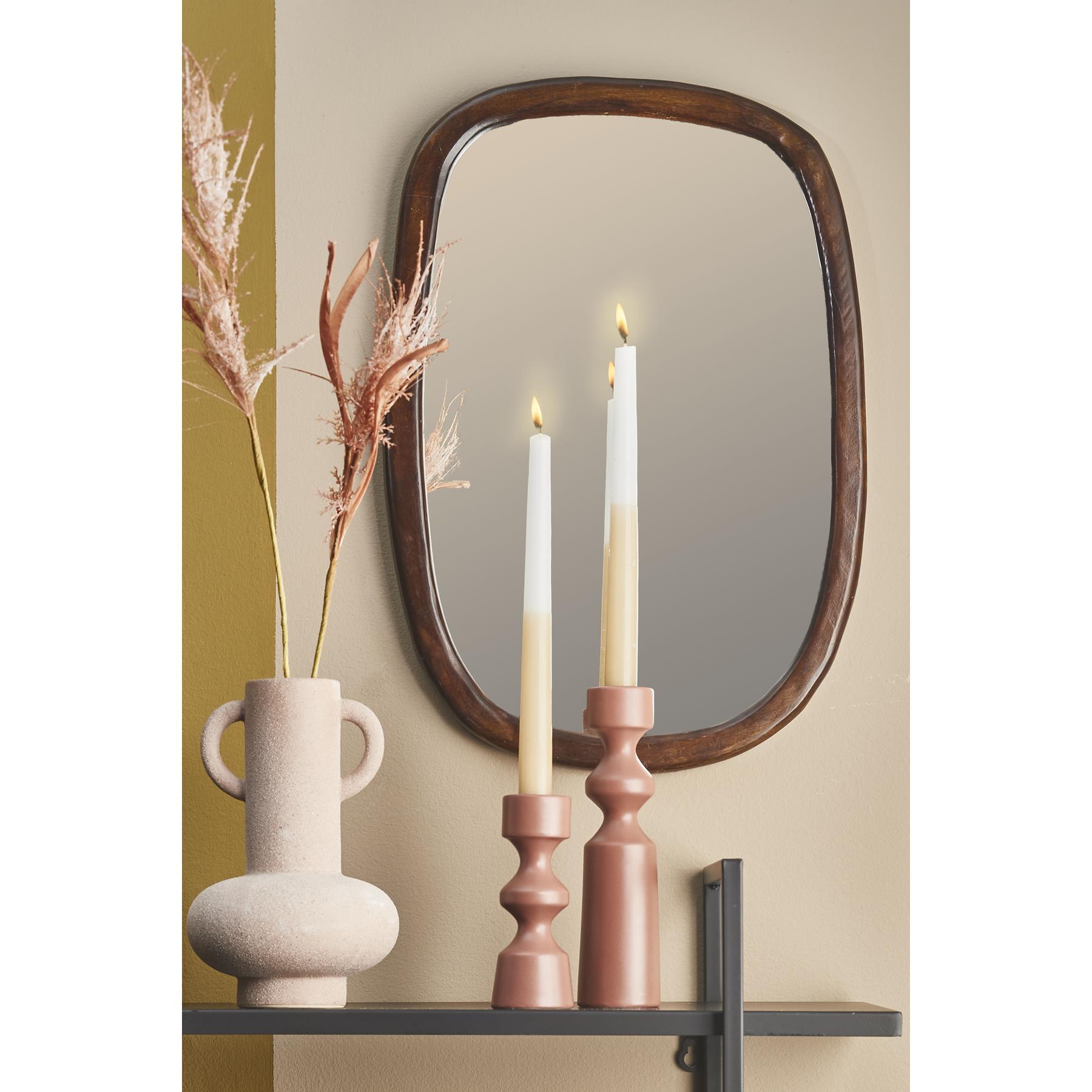 Casa Vivante Bosco Wandspiegel L35 x B50 cm Donkerbruin