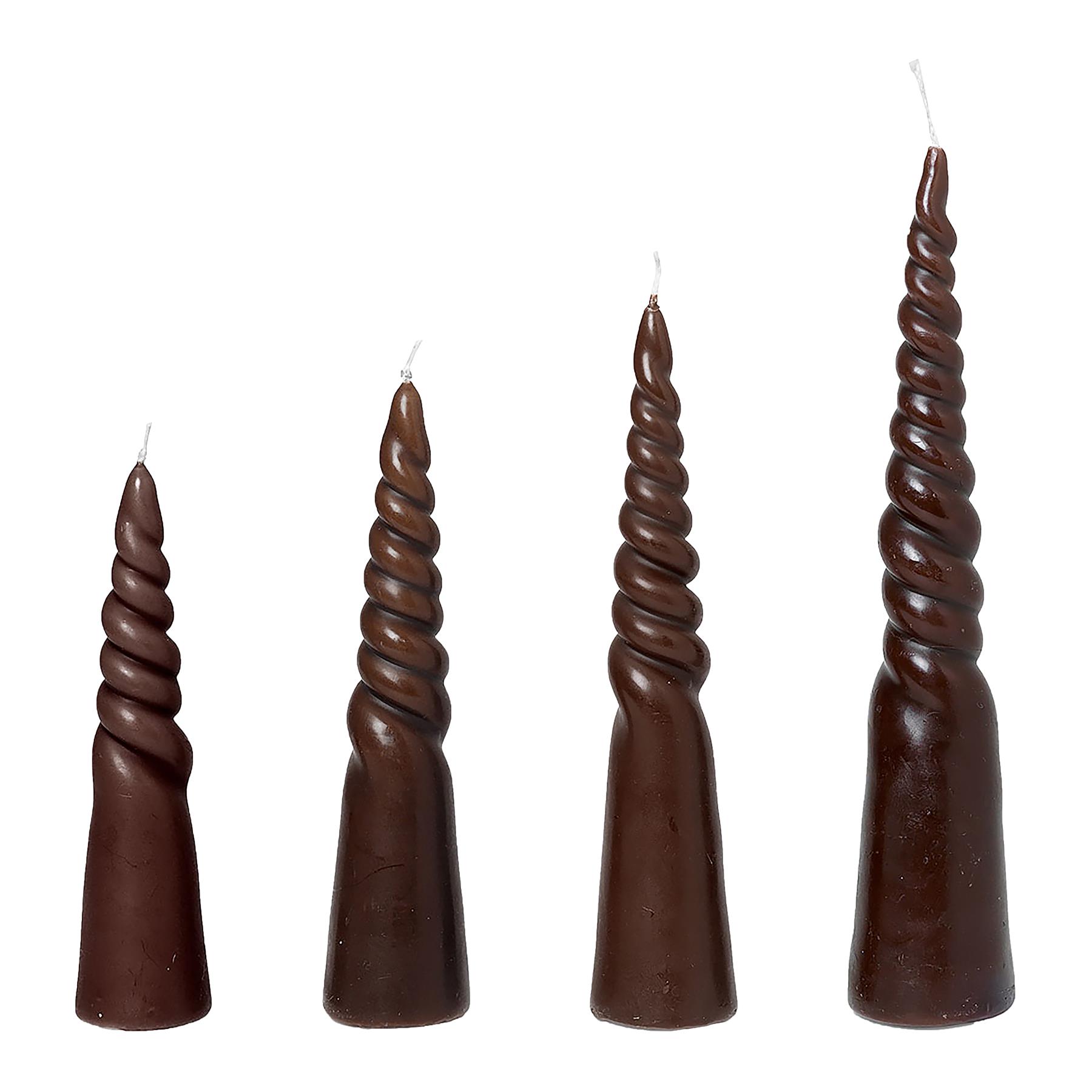 ferm LIVING Twisted Kaars - Set van  4