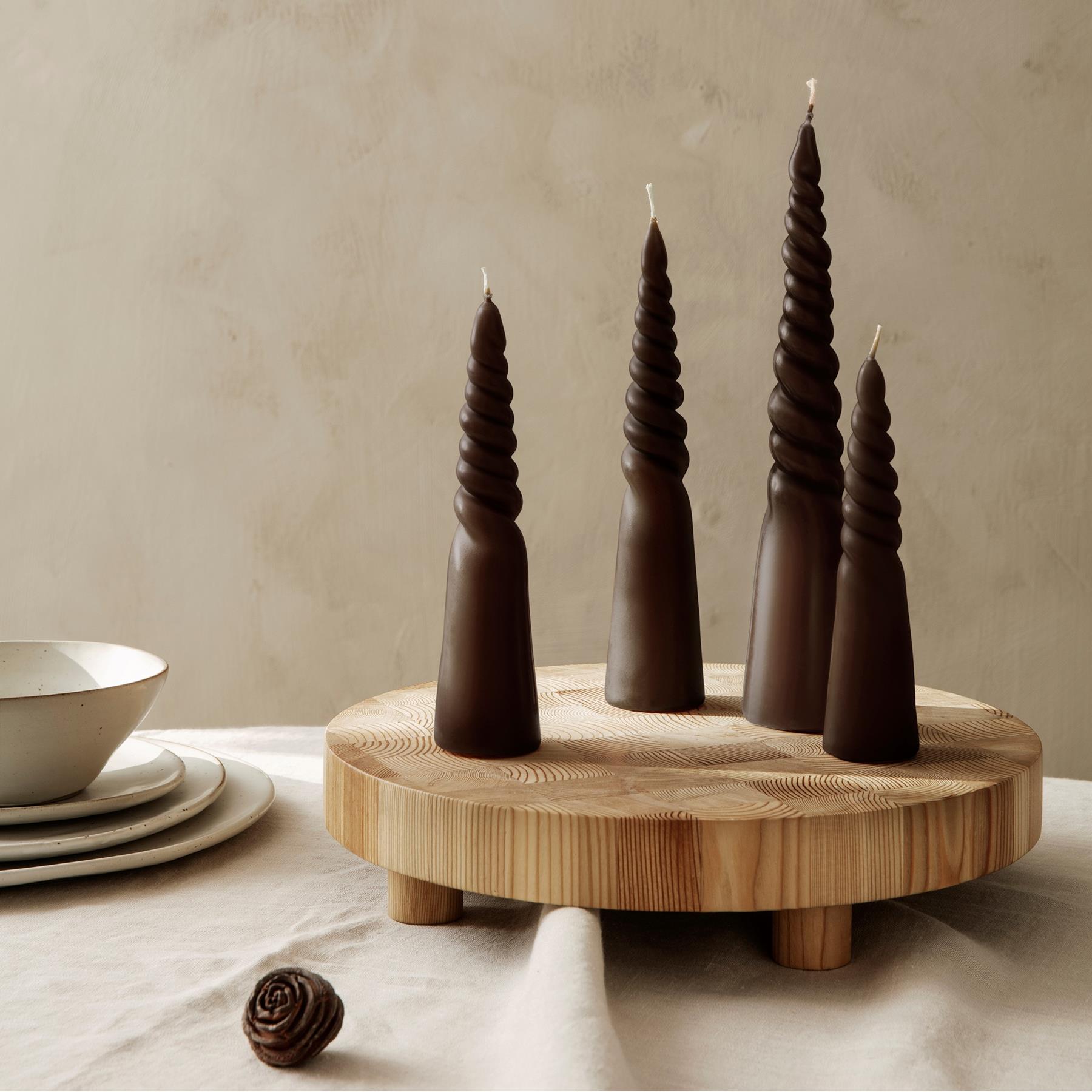 ferm LIVING Twisted Kaars - Set van  4