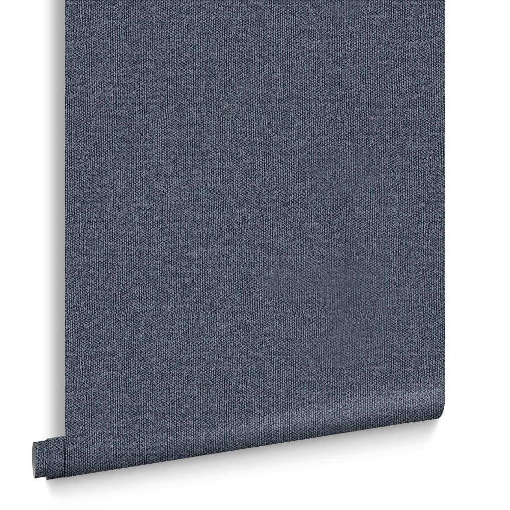 Graham & Brown vliesbehang met vinyl toplaag Twill Denim blauw