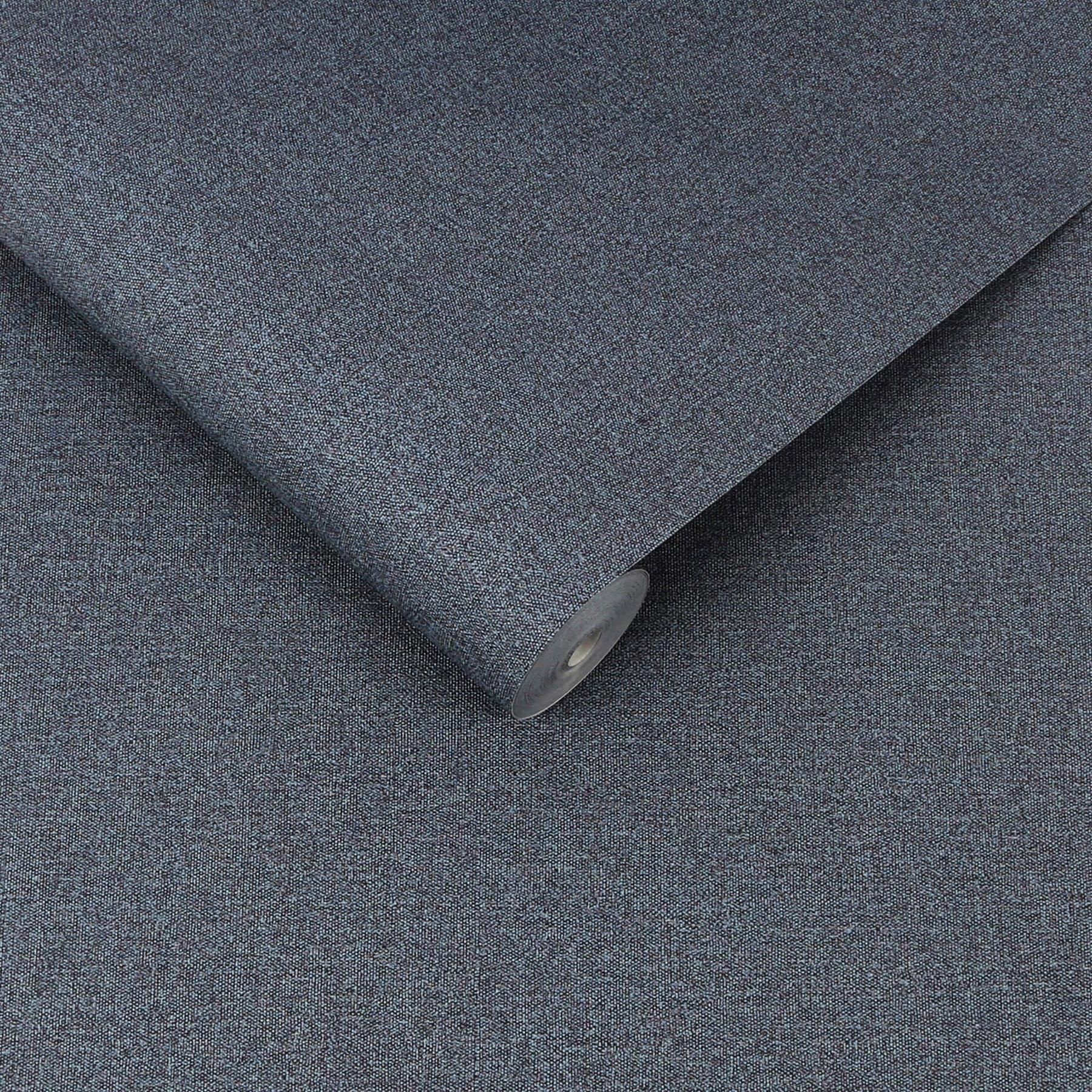Graham & Brown vliesbehang met vinyl toplaag Twill Denim blauw