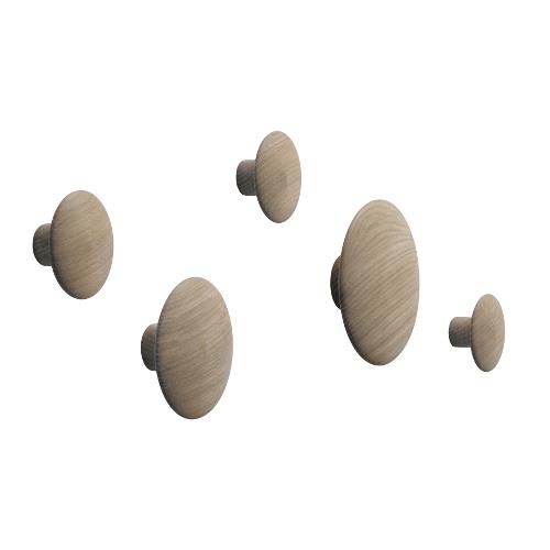 Muuto The Dots Wandhaken Set van 5