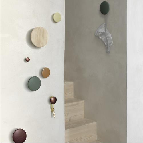 Muuto The Dots Metal Wandhaken Set van 5