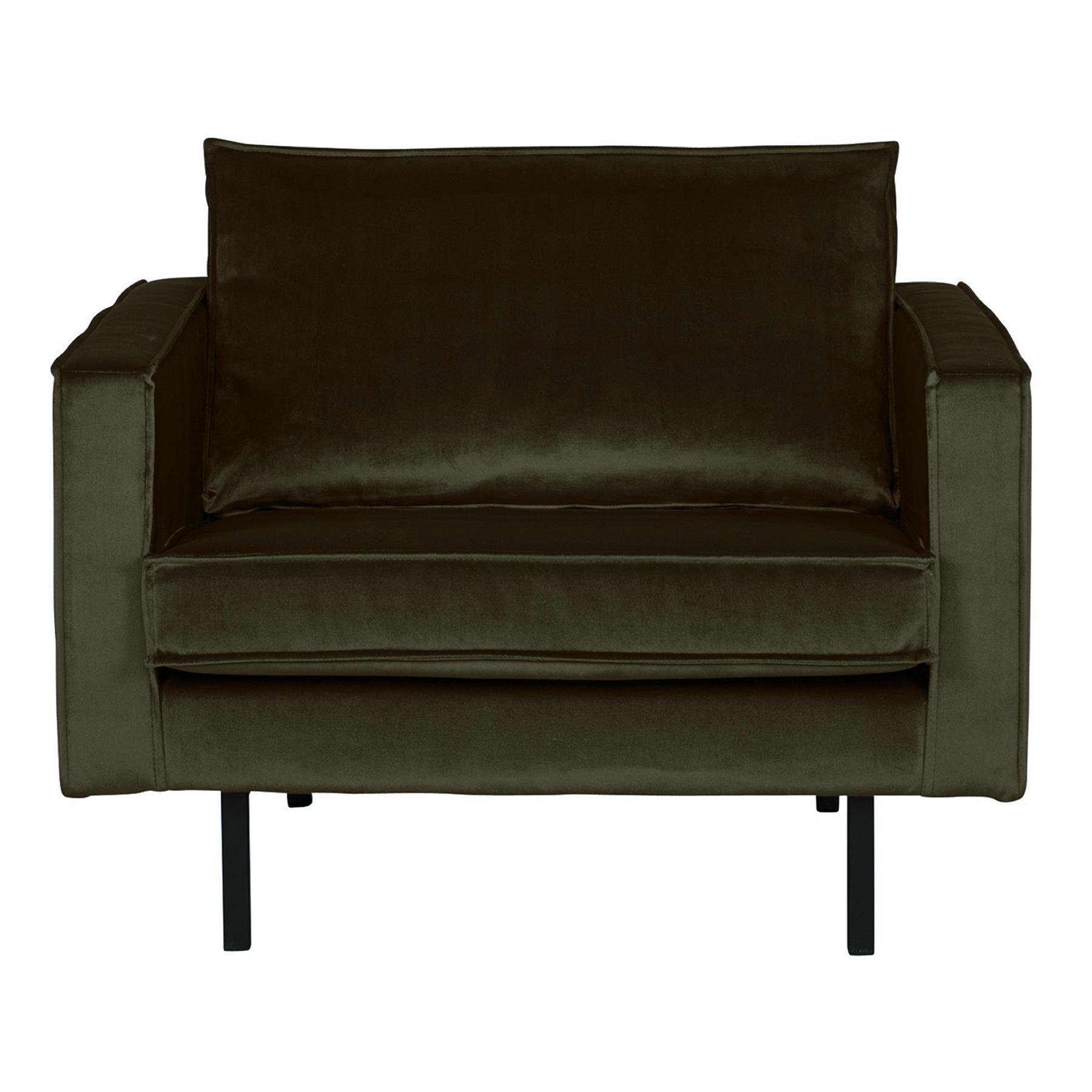BePureHome Rodeo Fauteuil - Velvet - Green Hunter