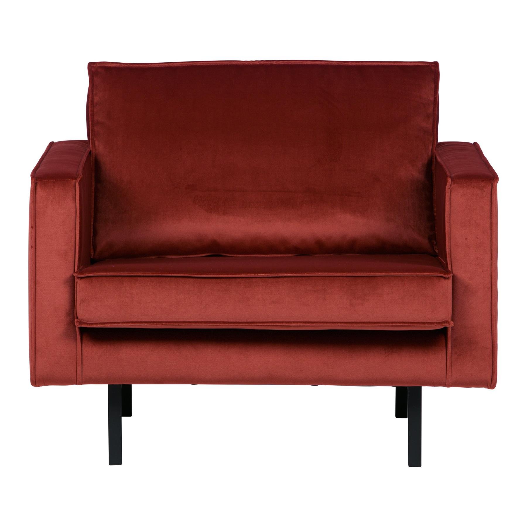 BePureHome Rodeo Fauteuil Velvet Chestnut Kopen Shop Bij FonQ