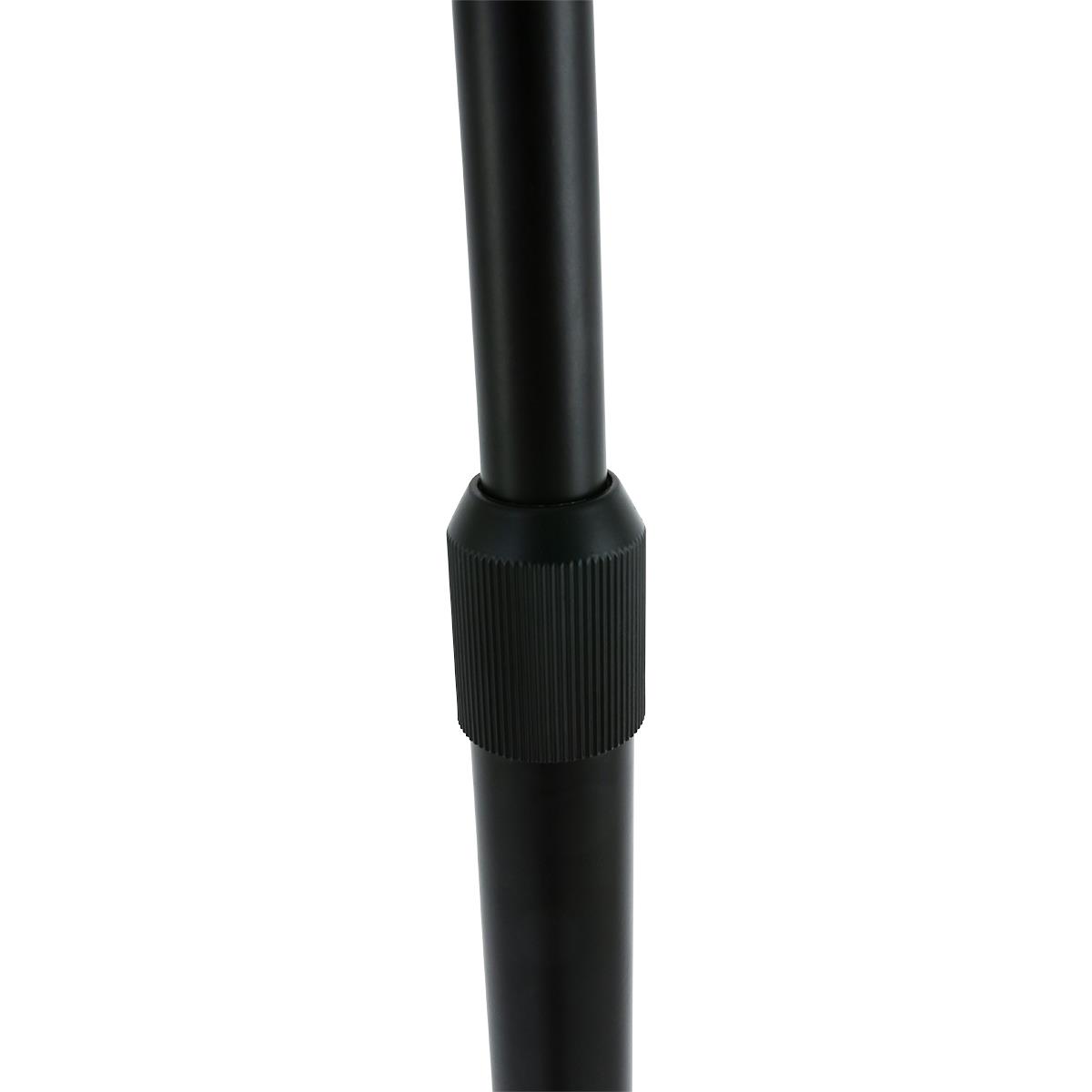Steinhauer - vloerlamp - Sparkled Light - zwart - kunststof metaal - booglamp - E27 - 9878ZW