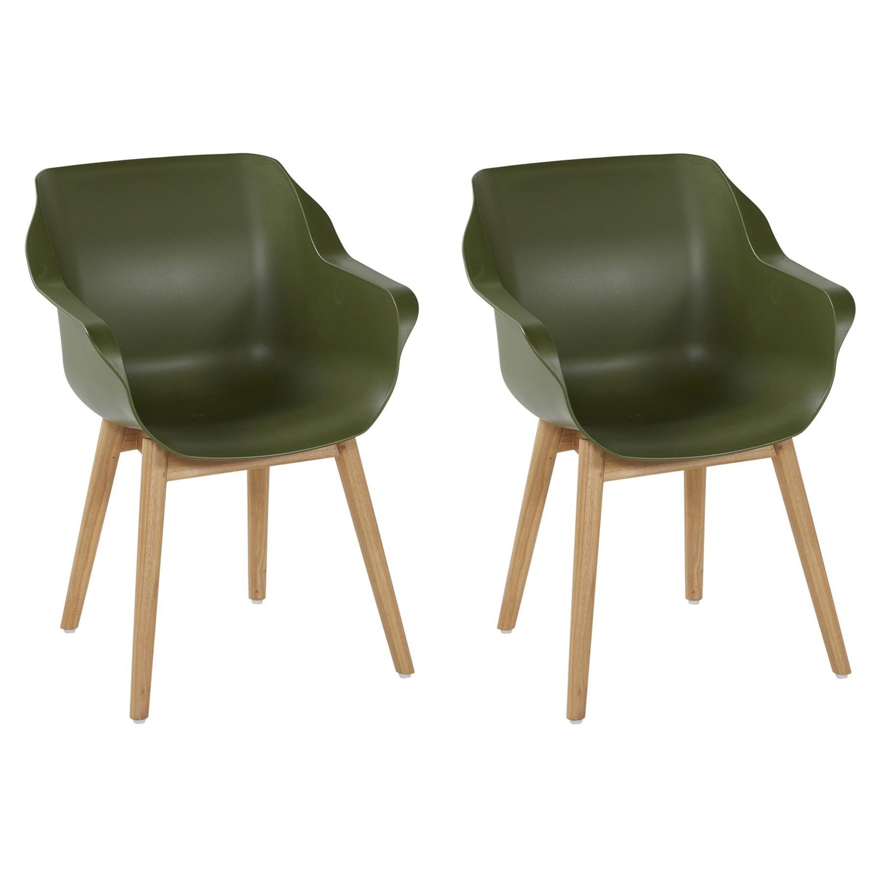 Hartman Sophie Teak Tuinstoel Set Van Moss Green Kopen Shop Bij