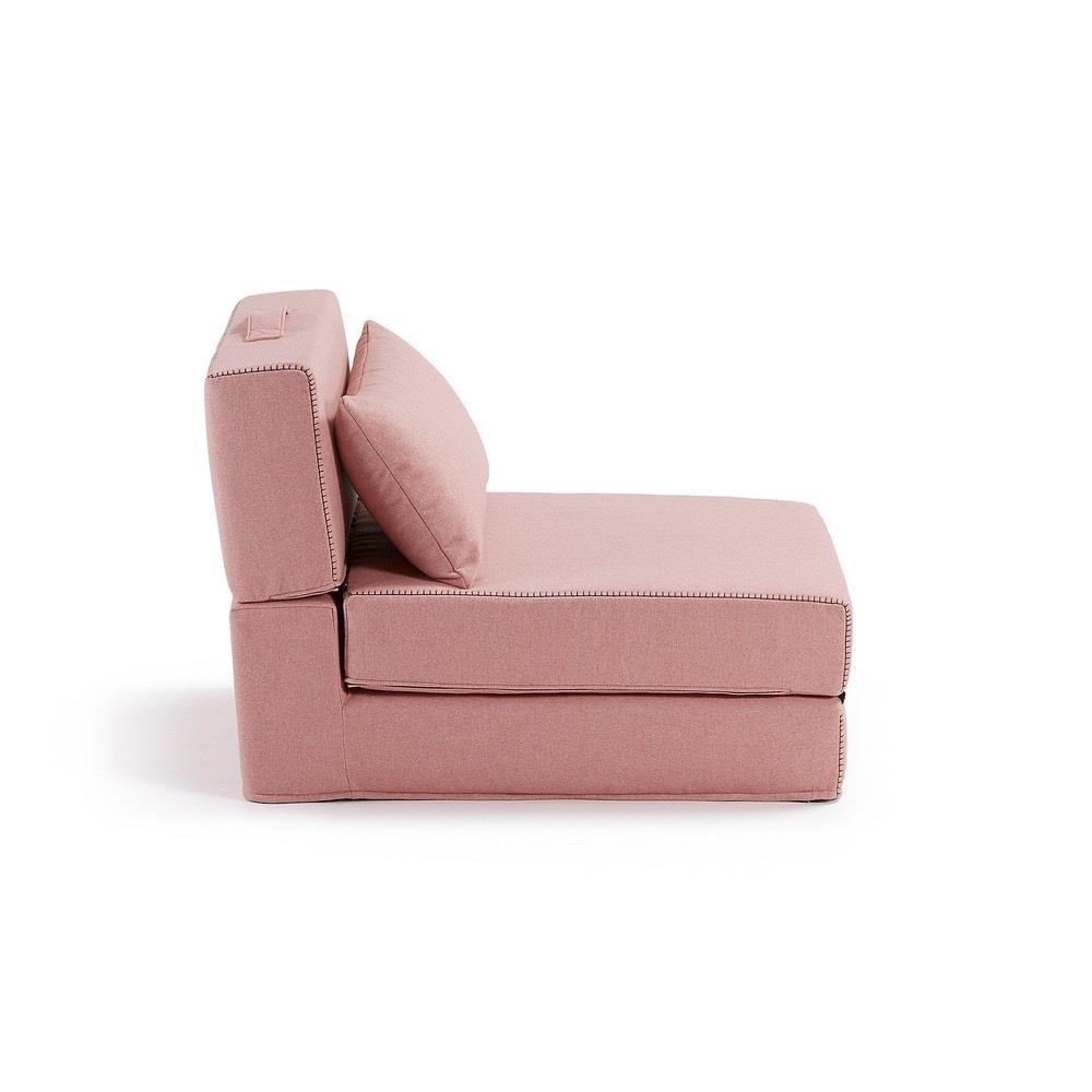 Kave Home Arty Poef Eenpersoonsbed Roze