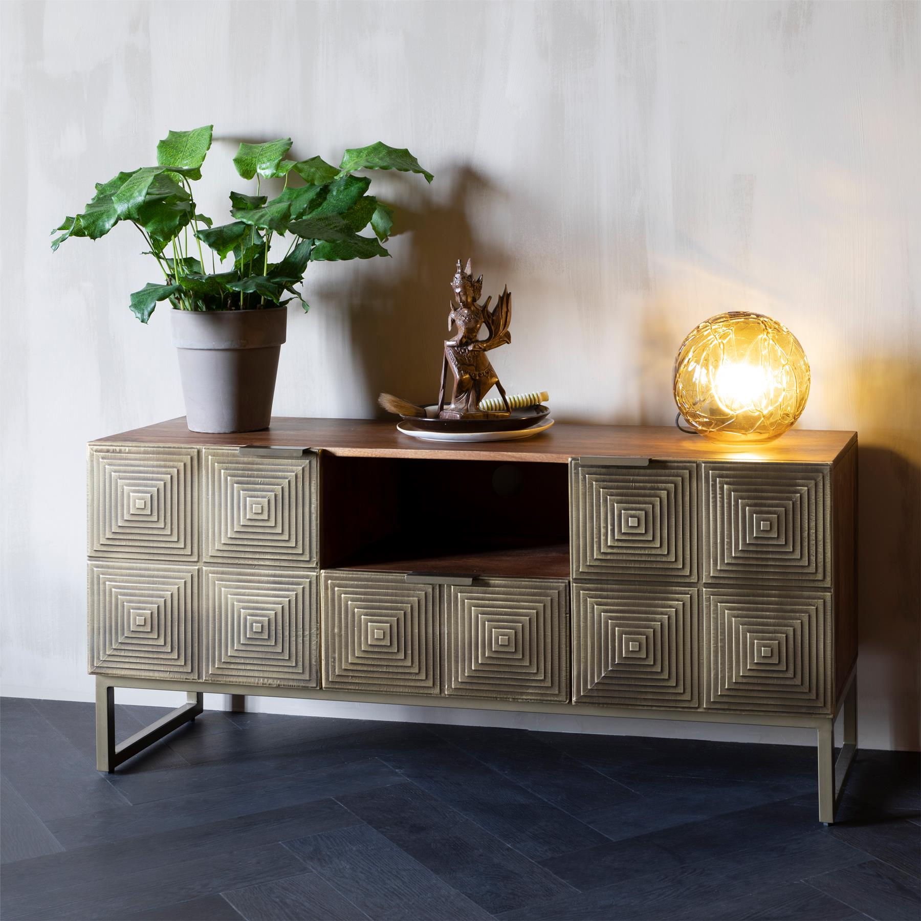 Dutchbone Lune Tafellamp - Brons