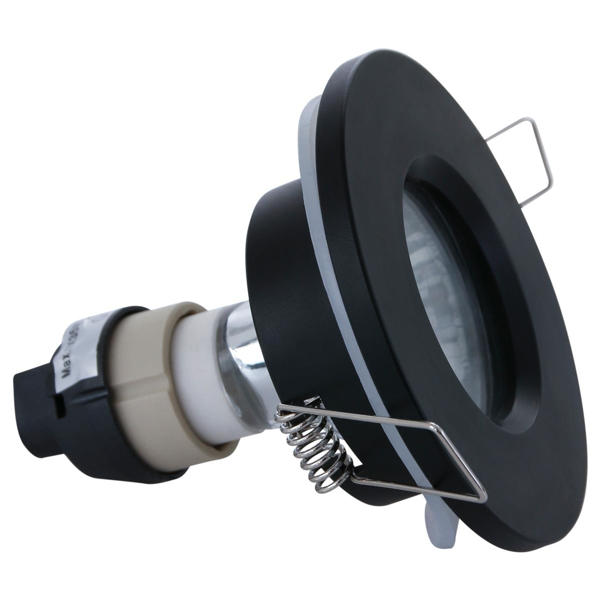 Steinhauer - spot - Pelite spot - zwart - metaal - Ø 9cm - GU10 - 2488ZW