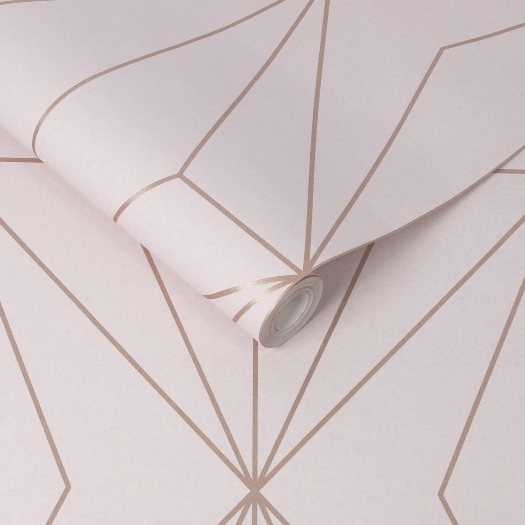 Graham & Brown vliesbehang Harmony Blush Rosegold roze