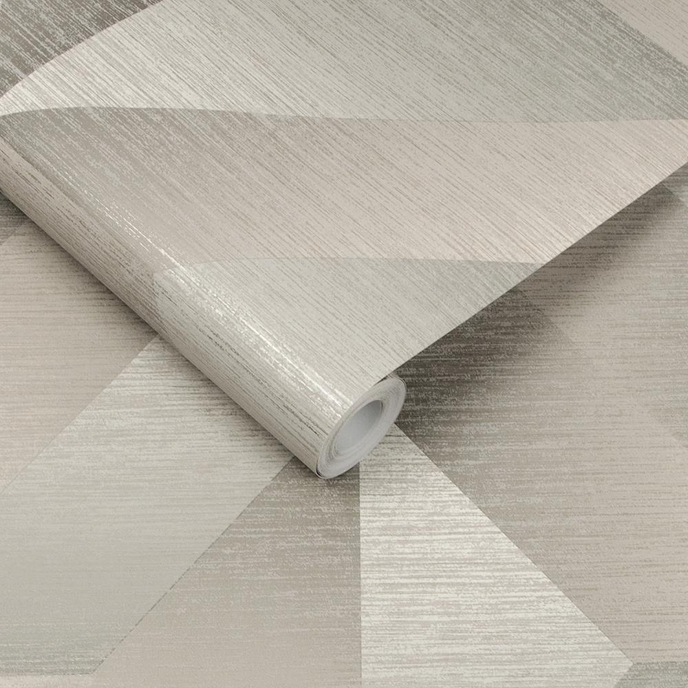 Graham & Brown vliesbehang Atelier Geo Stone grijs