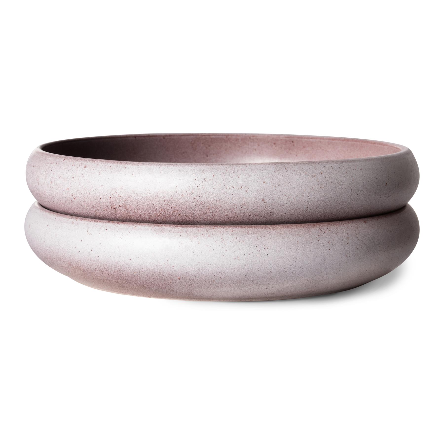 HKliving Bold & Basic Diep Bord Ø 22 cm - Set van 2