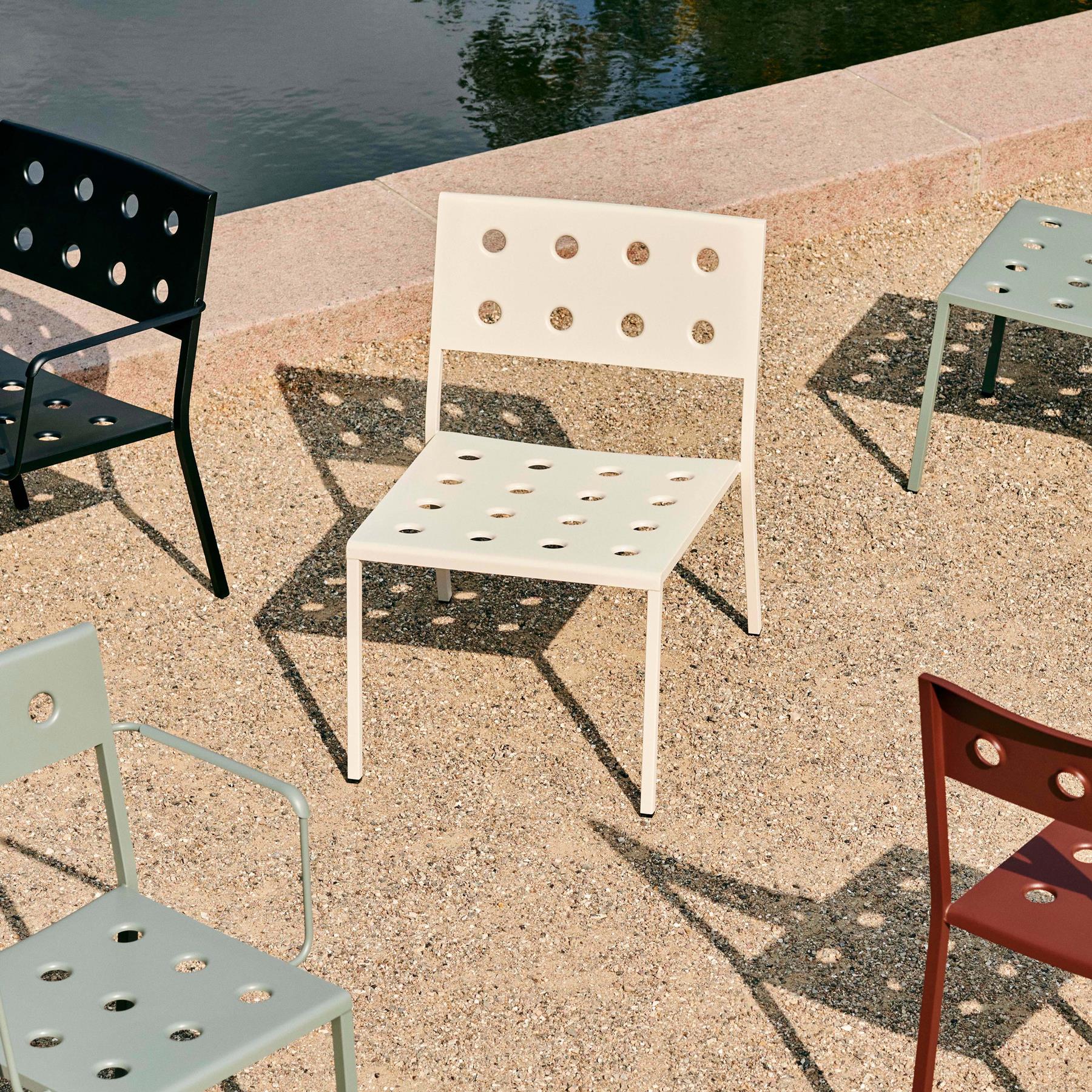 HAY Balcony Lounge Stoel - Chalk beige