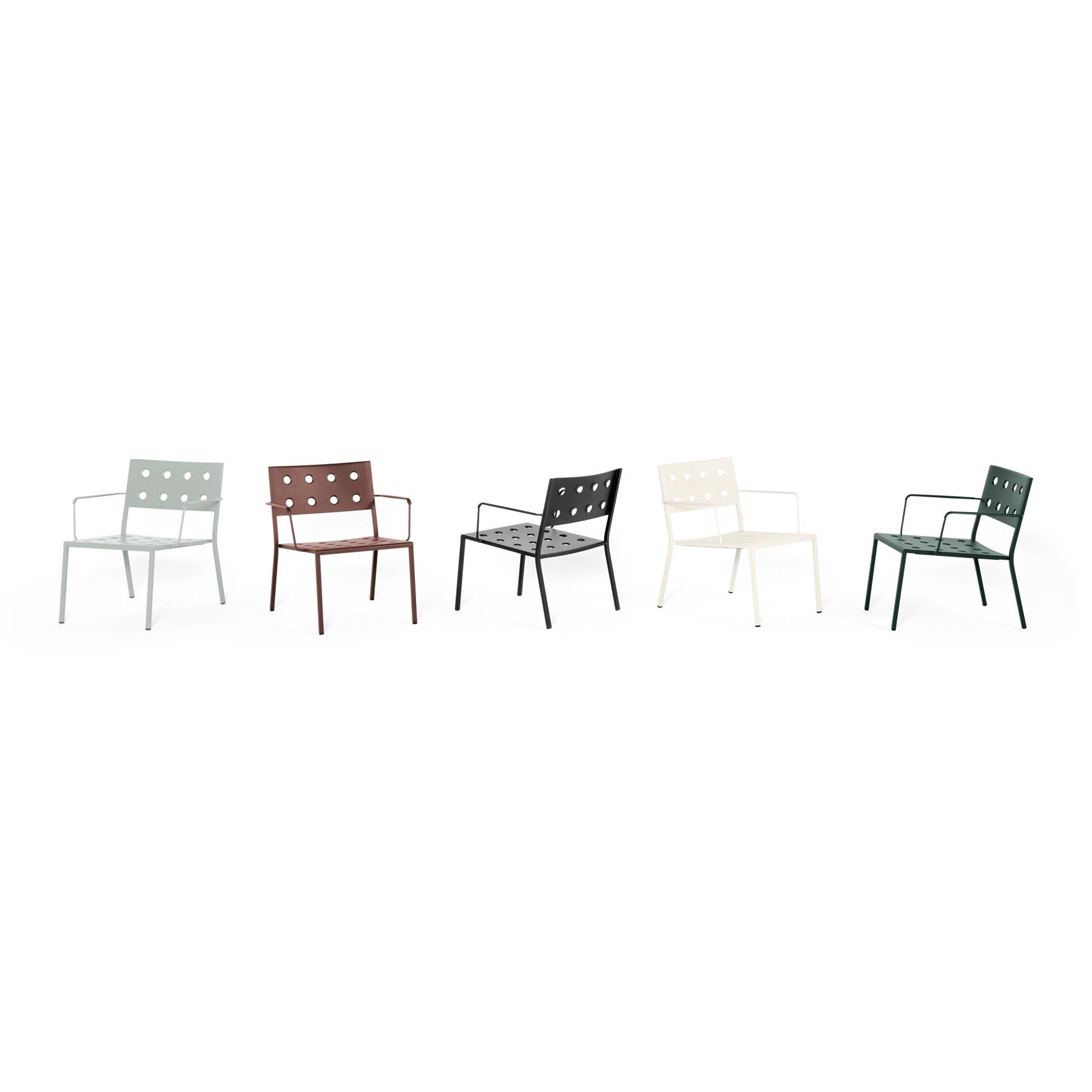 HAY Balcony Lounge Armstoel - Desert green