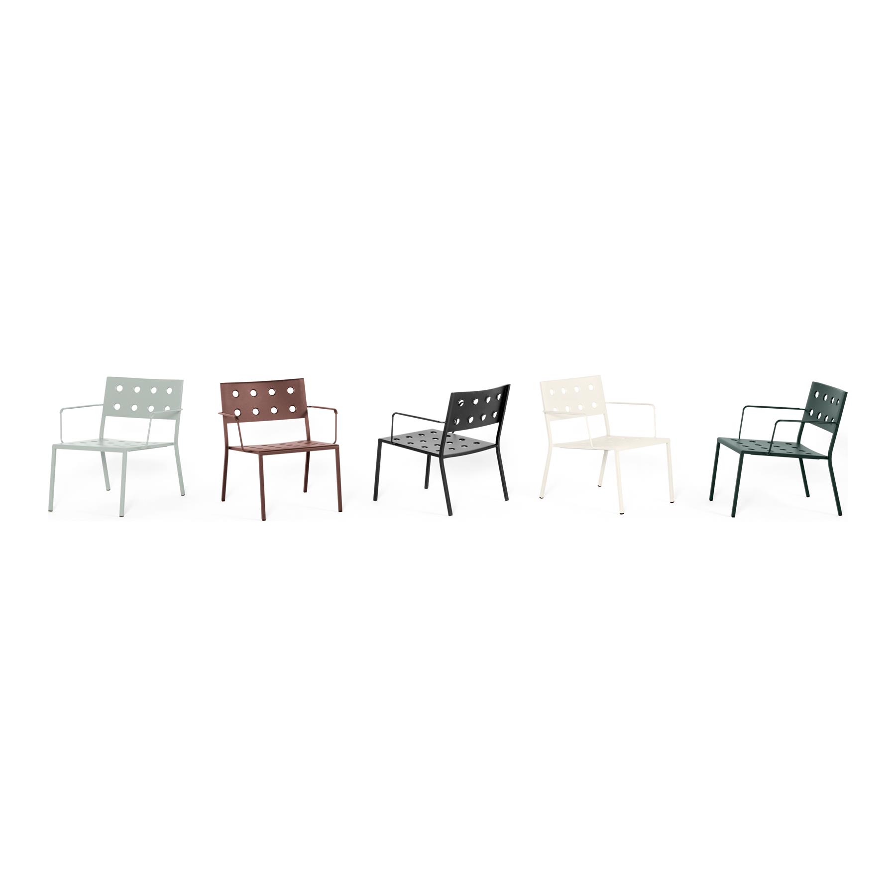 HAY Balcony Lounge Armstoel - Anthracite
