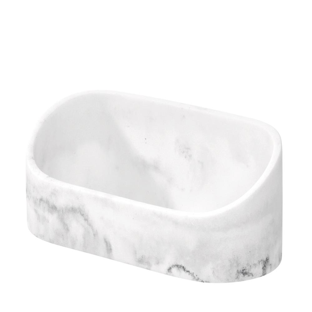 iDesign - Badkamer Organizer, 20.5 x 9 x 9 cm, Kunststof, Marmer Patro