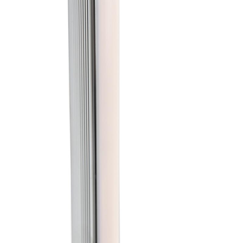 QAZQA Set van 2 moderne vloerlampen LED chroom - Line-up
