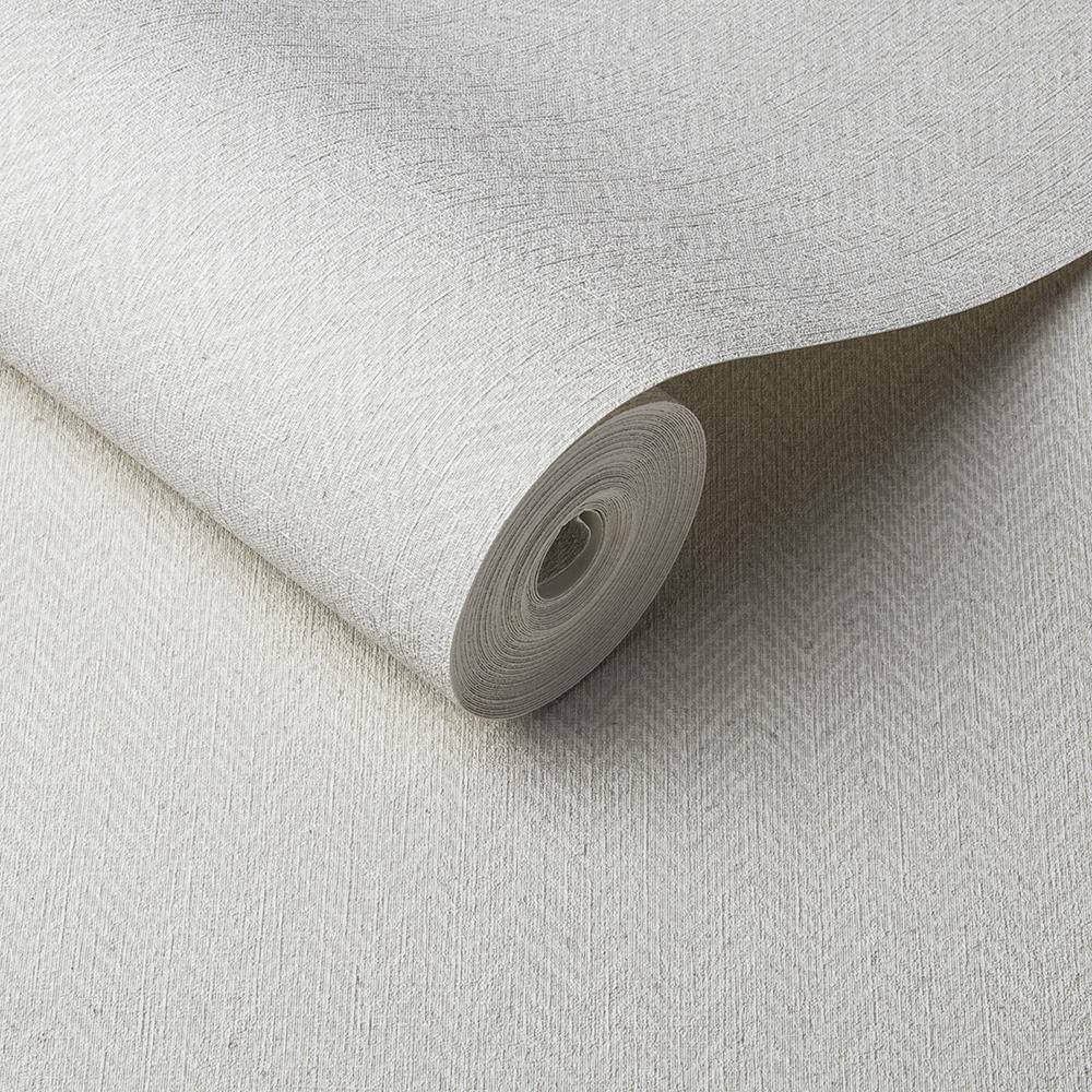 Graham & Brown - Vliesbehang - Herringbone Texture Ecru - 10mx52cm