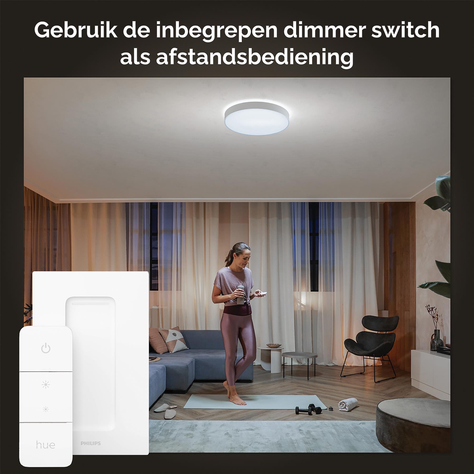 Philips Hue Enrave Plafondlamp - XL - Wit